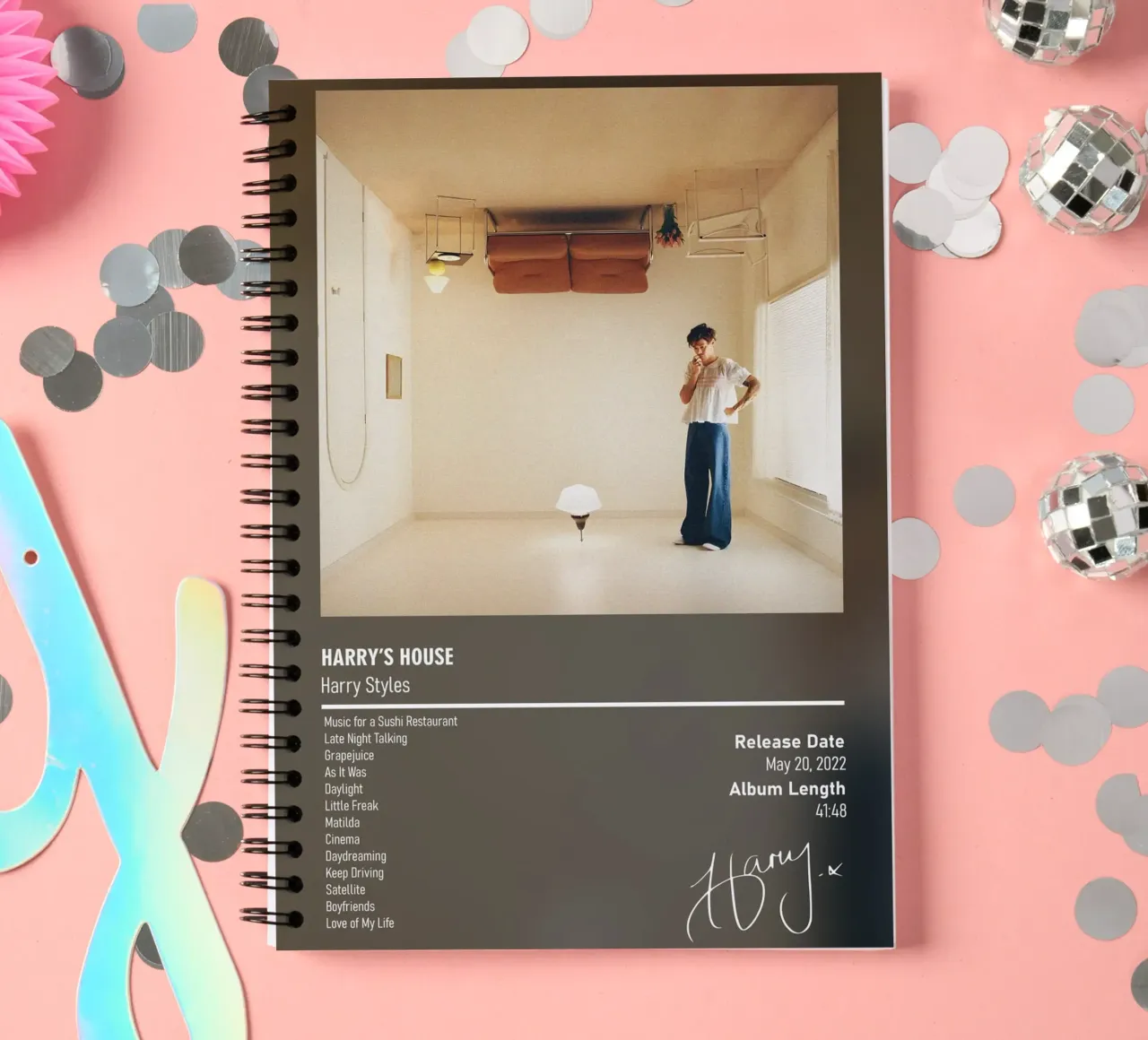 Harry’s House By Harry Styles spiral notebook by DGUnder