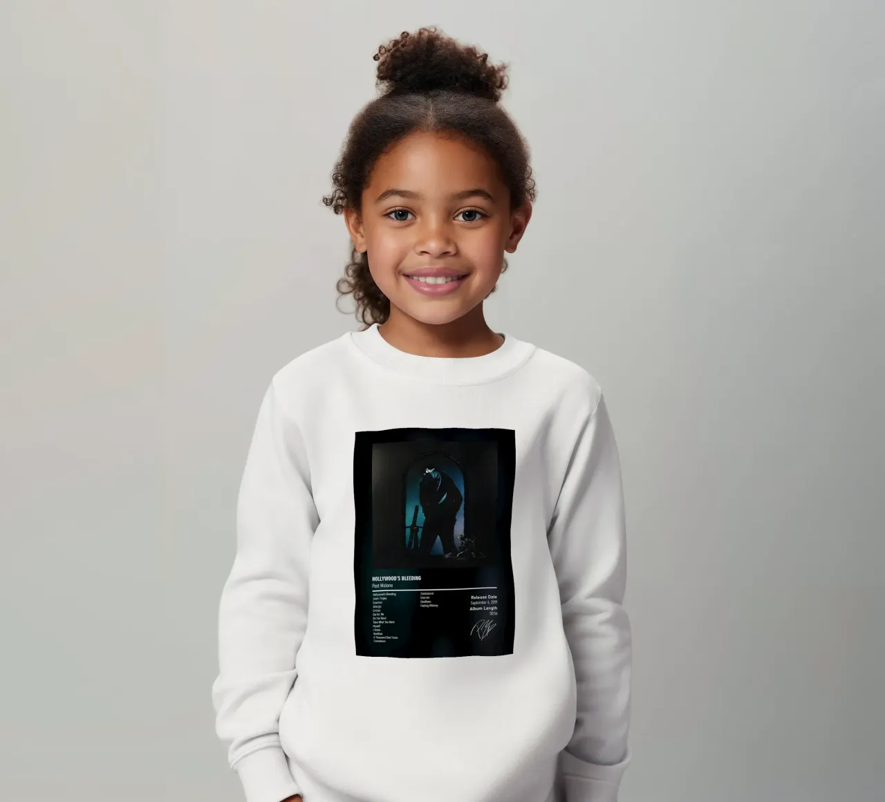 Hollywood’s Bleeding (2019) by Post Malone felpa bambino da DGUnder