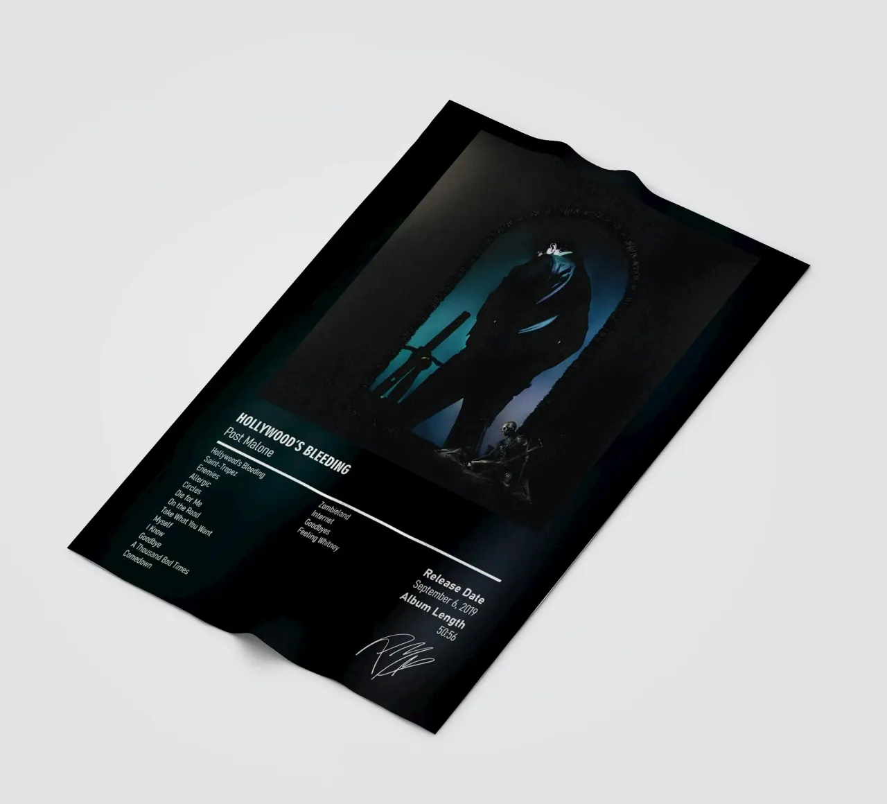 Hollywood’s Bleeding (2019) by Post Malone coperta in pile da DGUnder