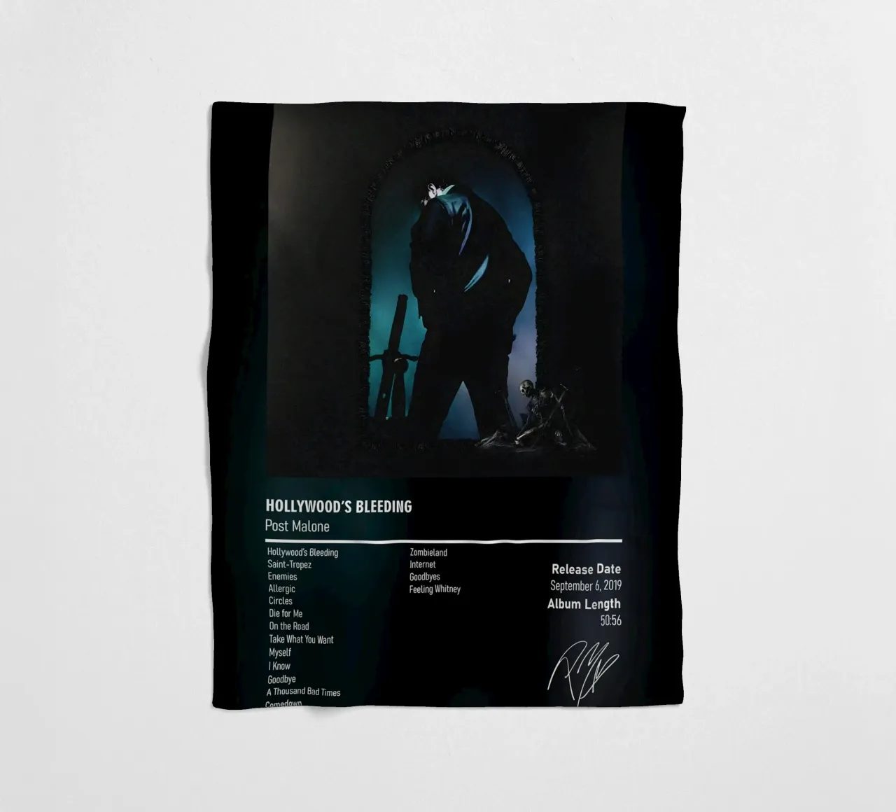 Hollywood’s Bleeding (2019) by Post Malone coperta in pile da DGUnder