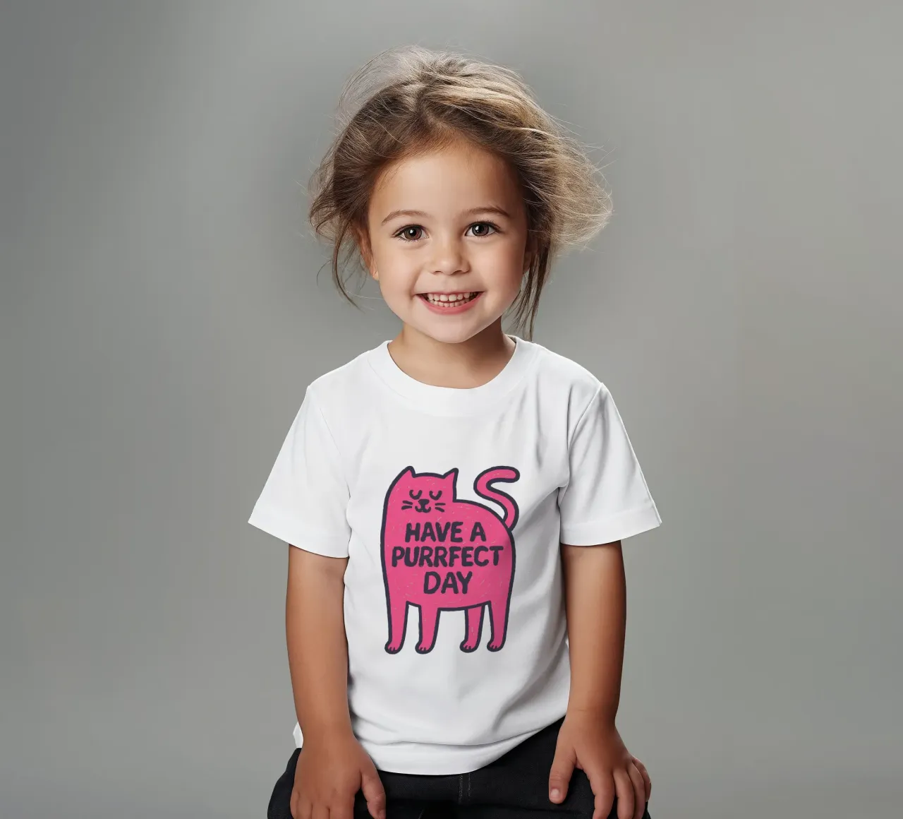 Catitude for Today t-shirt bambini da QuooodZ by MooodzArt