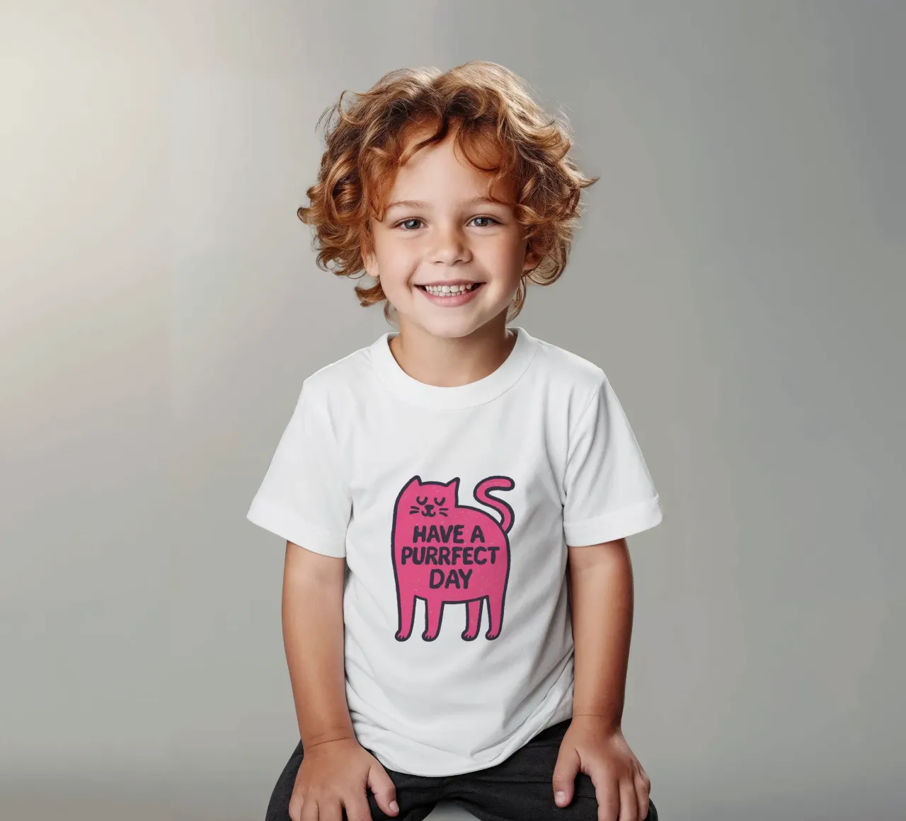 Catitude for Today t-shirt bambini da QuooodZ by MooodzArt