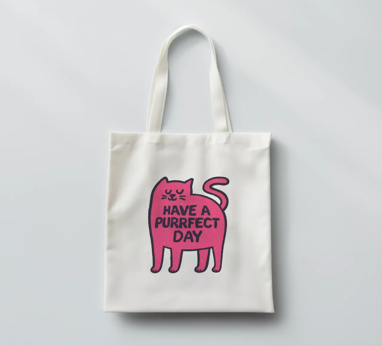 Catitude for Today borsa in juta da QuooodZ by MooodzArt