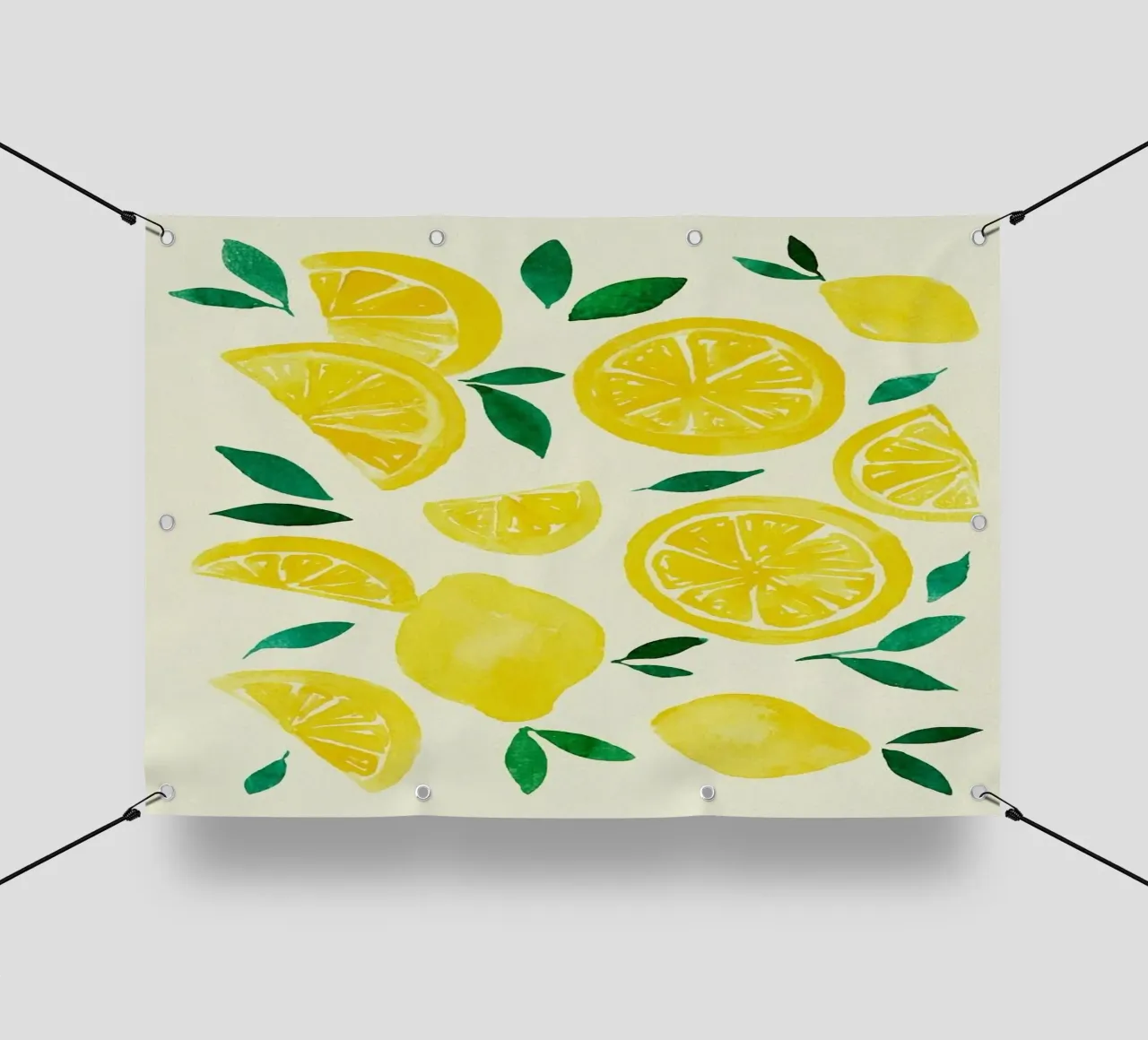 fette di limone telo in pvc da Ella Ward