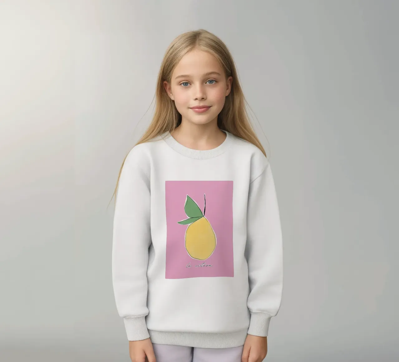 frutta al limone felpa bambino da Ella Ward