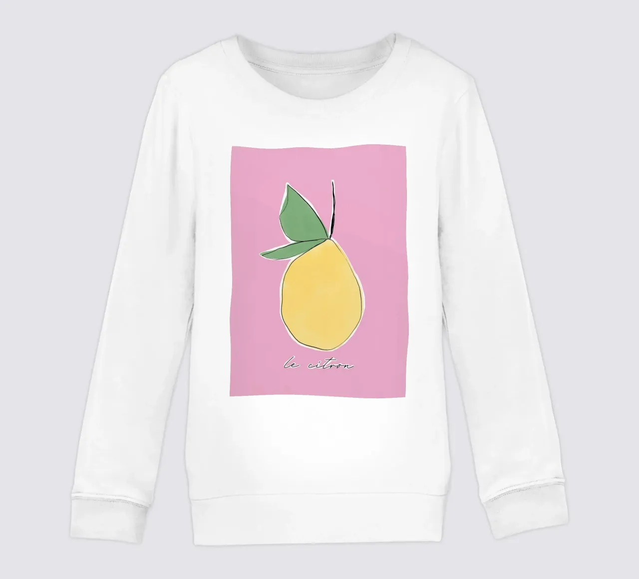 frutta al limone felpa bambino da Ella Ward