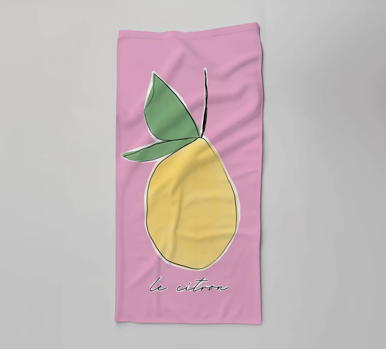 frutta al limone asciugamano da bagno da Ella Ward