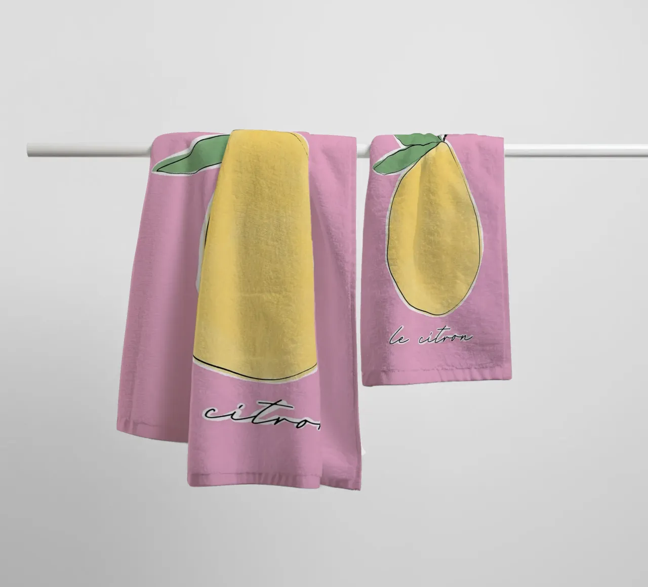 frutta al limone asciugamano da bagno da Ella Ward