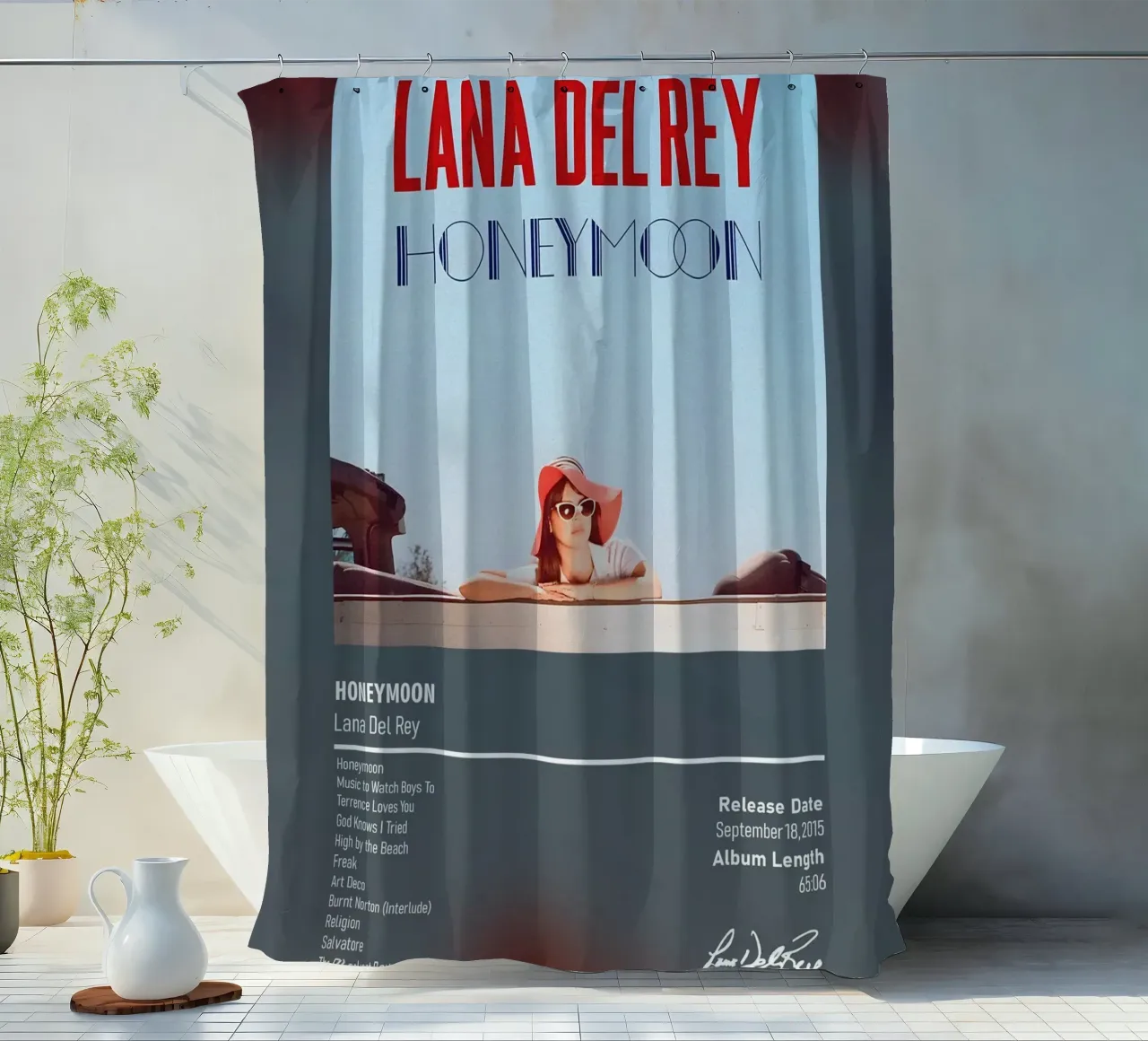 Honeymoon (2015) by Lana Del Rey tenda da doccia da DGUnder