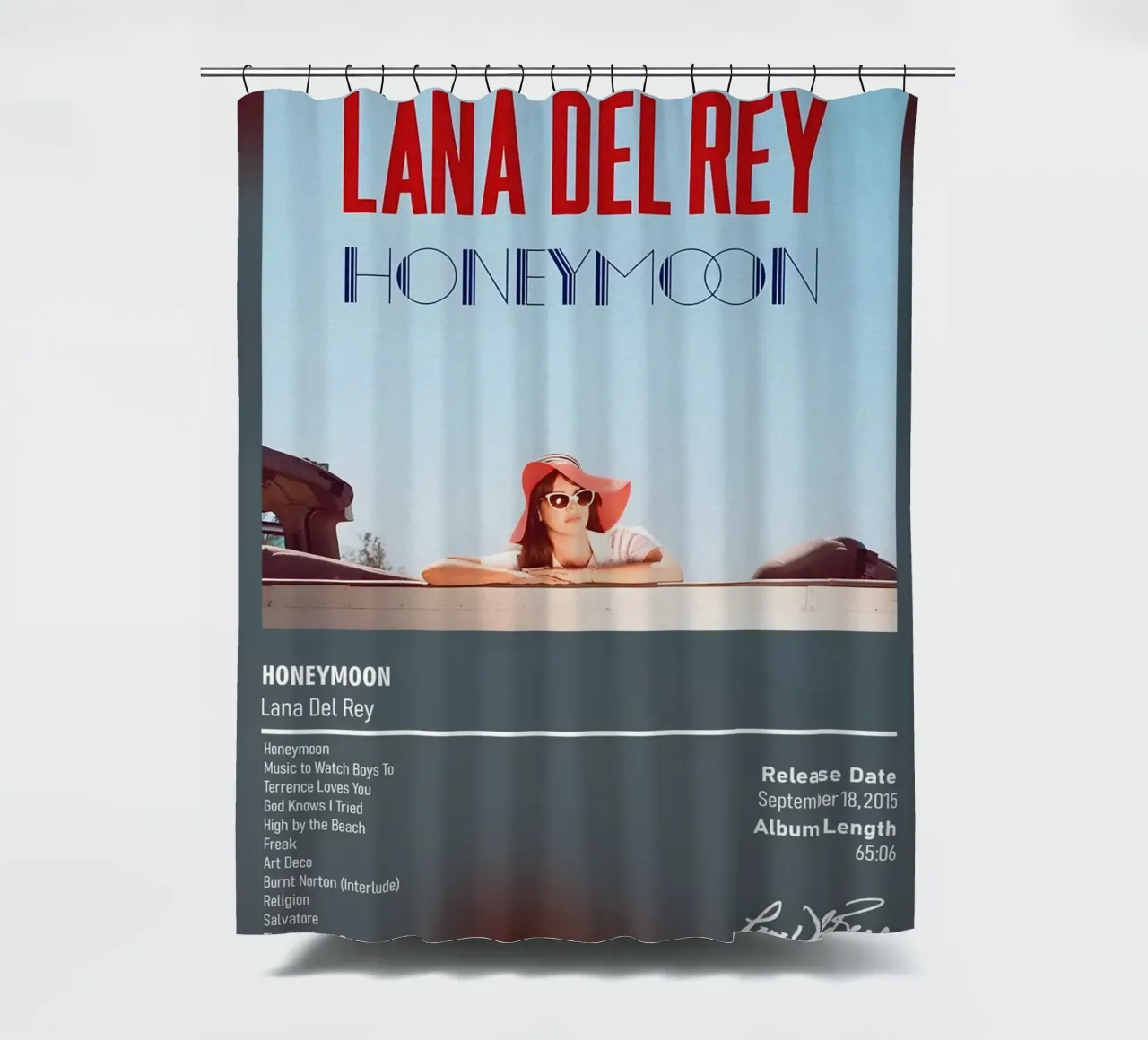 Honeymoon (2015) by Lana Del Rey tenda da doccia da DGUnder