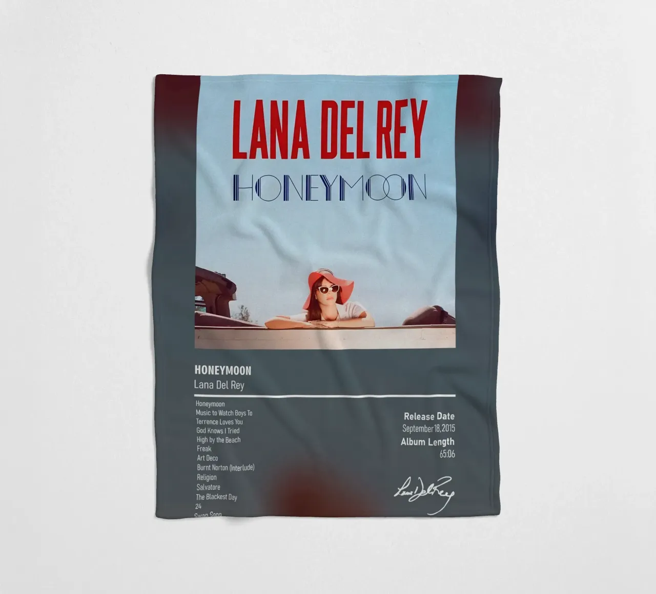 Honeymoon (2015) by Lana Del Rey coperta in pile da DGUnder