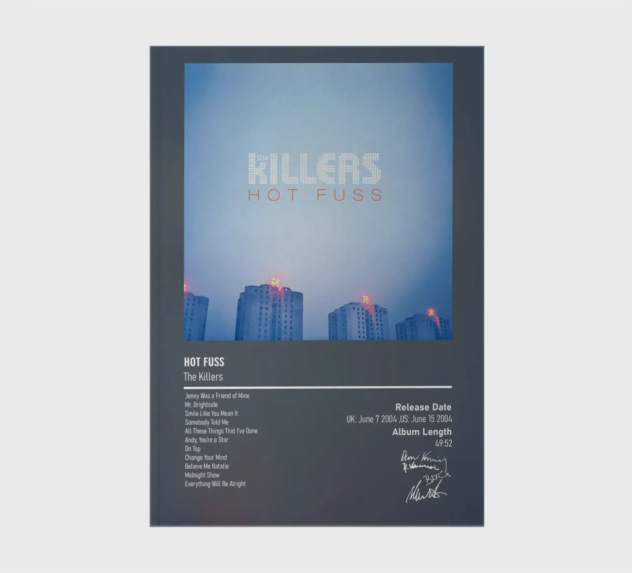 Hot Fuss By The Killers notitieboek van DGUnder