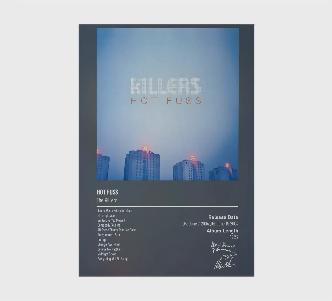 Hot Fuss By The Killers notitieboek van DGUnder