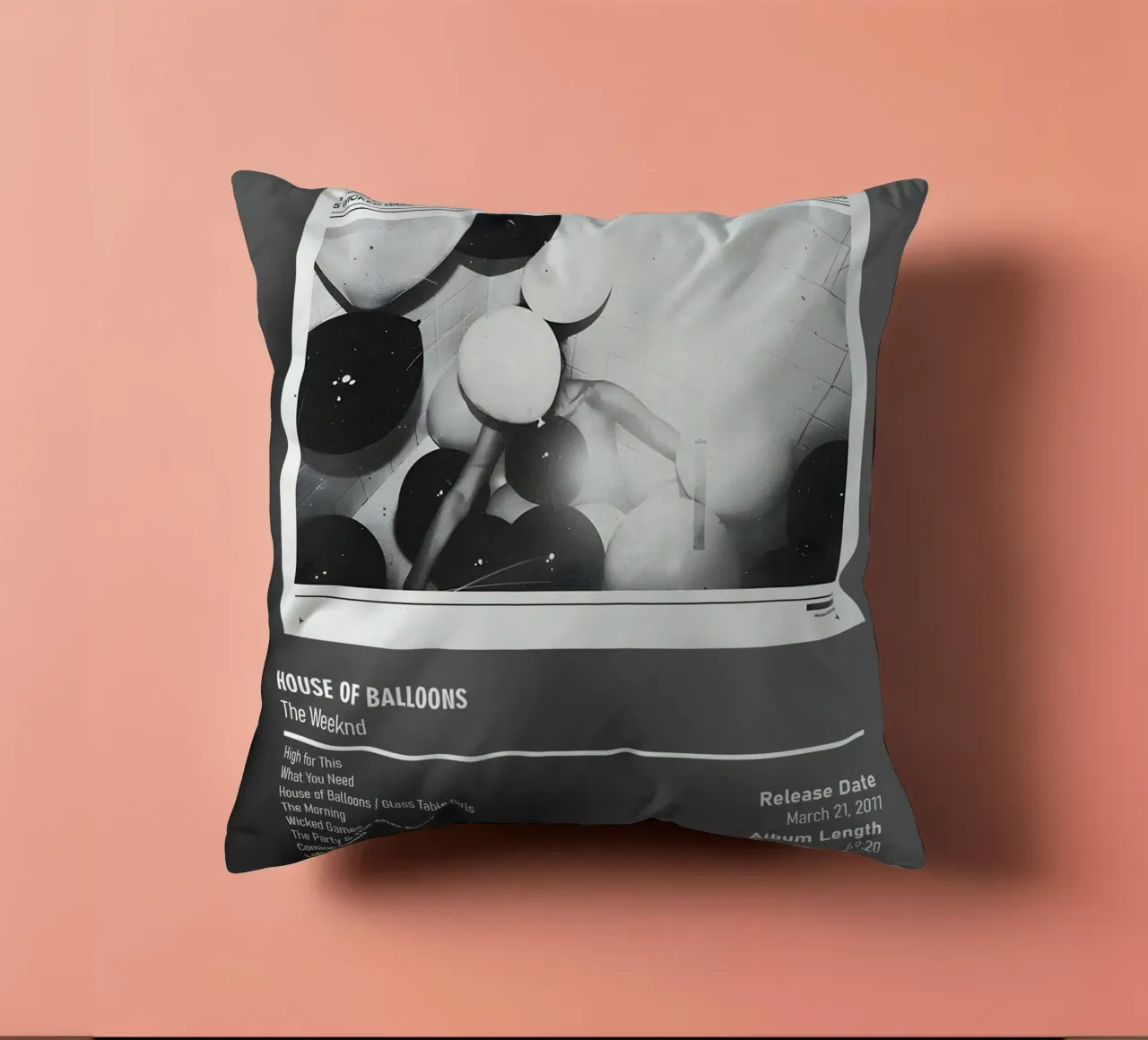 House of Balloons By The Weeknd cuscino da DGUnder