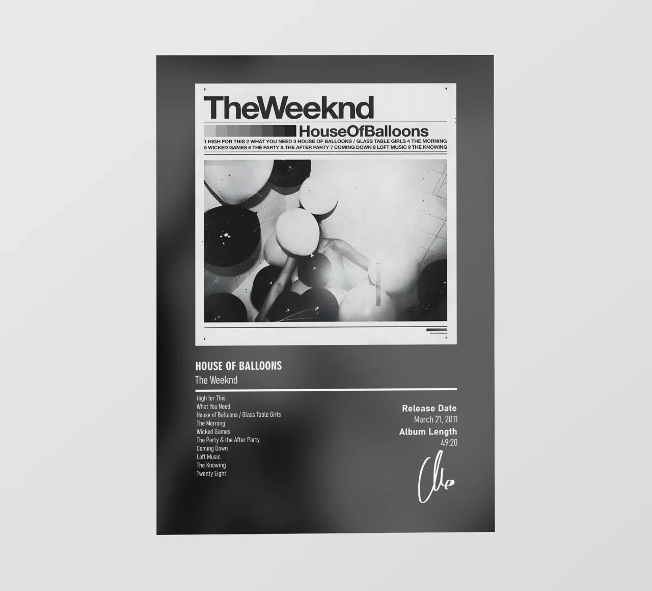 House of Balloons By The Weeknd pvc cover by DGUnder