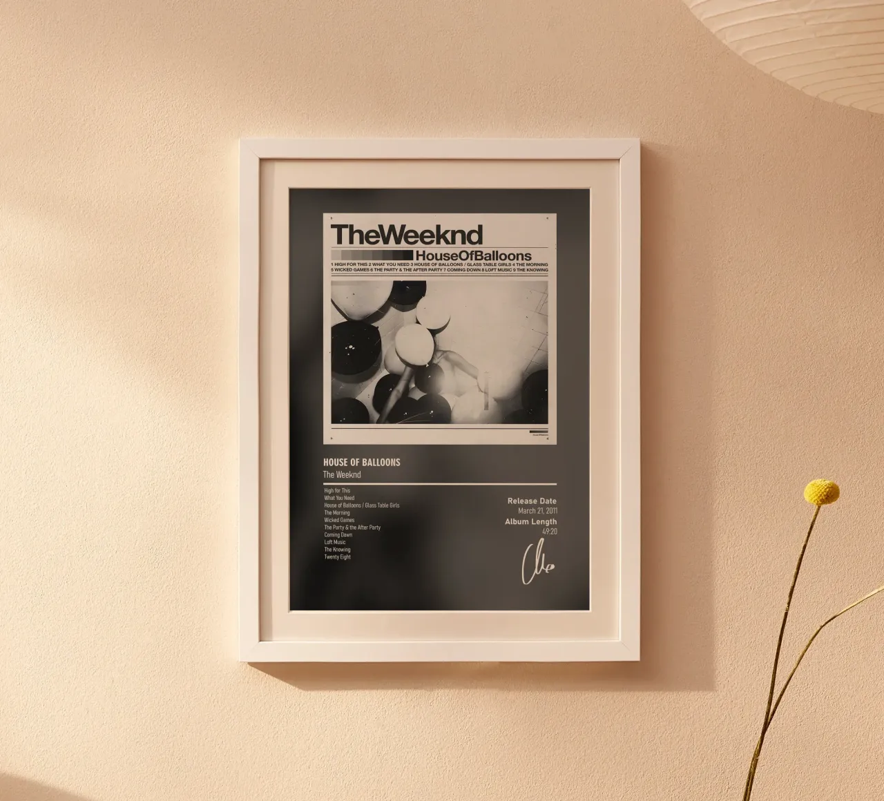 House of Balloons By The Weeknd hahnemühle van DGUnder