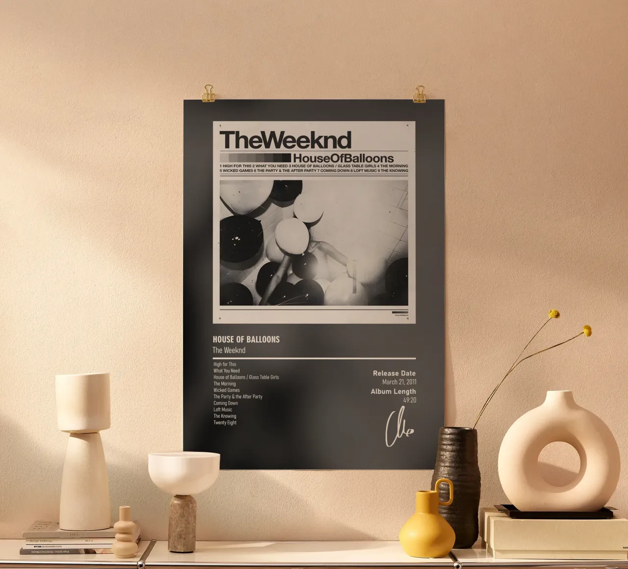 House of Balloons By The Weeknd hahnemühle van DGUnder