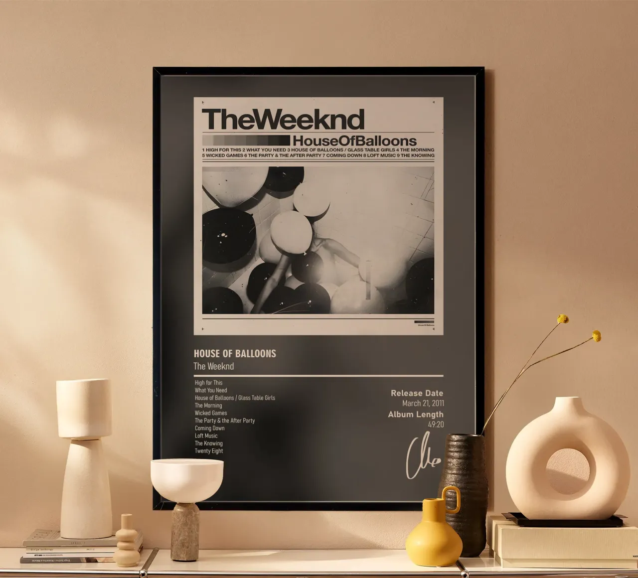 House of Balloons By The Weeknd hahnemühle van DGUnder