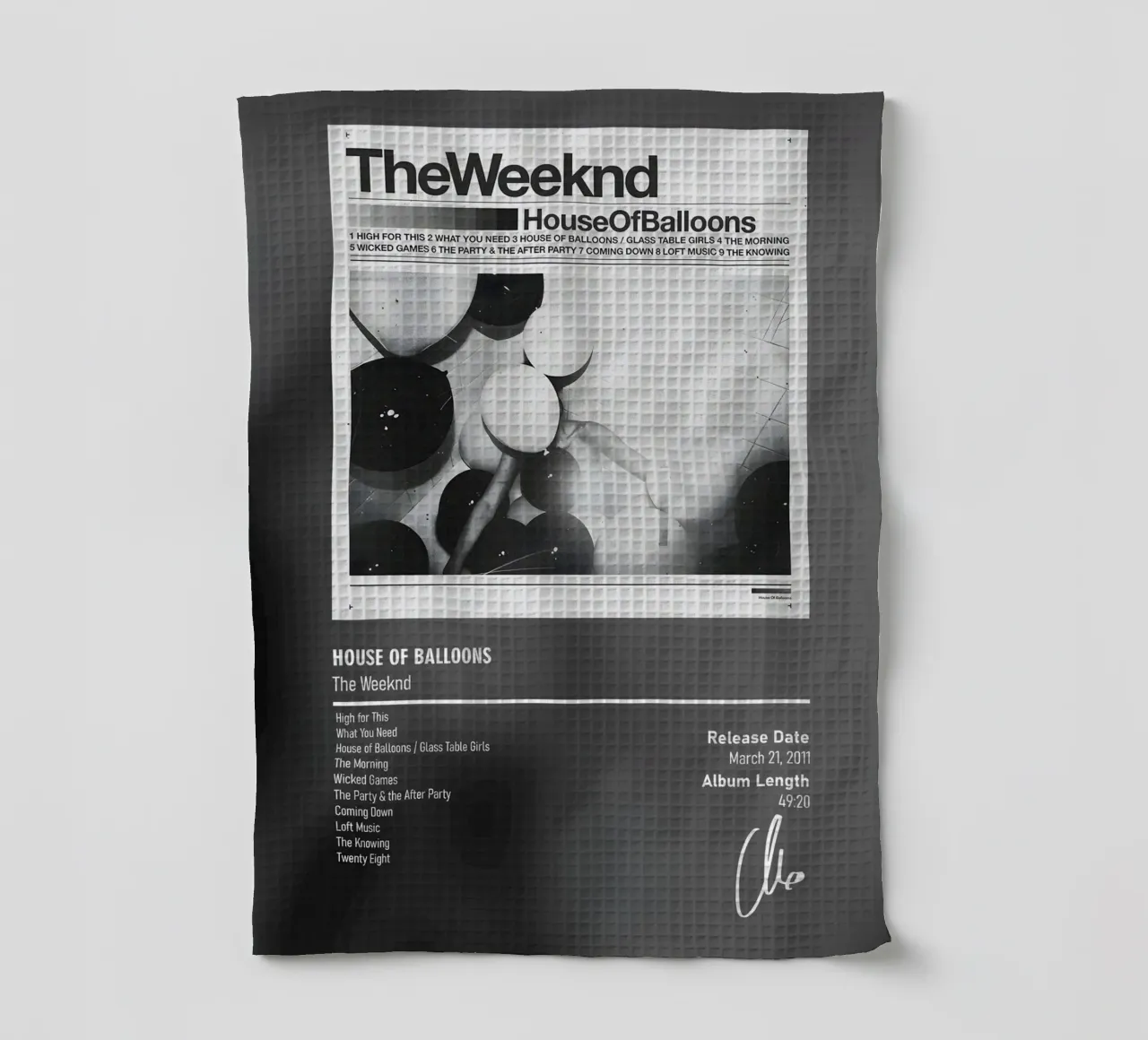 House of Balloons By The Weeknd canovaccio da cucina da DGUnder
