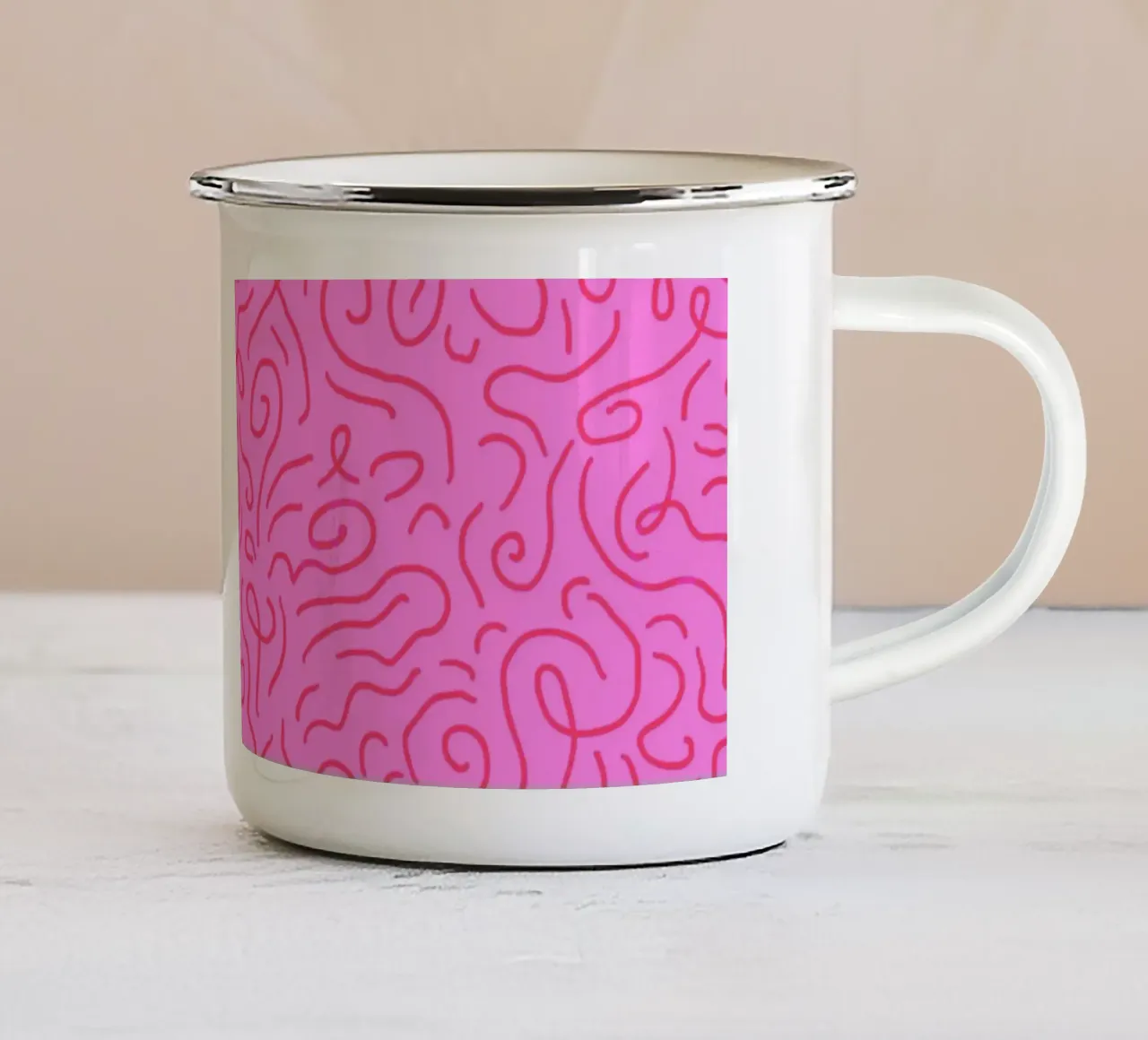 Proprio qui, proprio ora tazza in smalto da Kintsugi99
