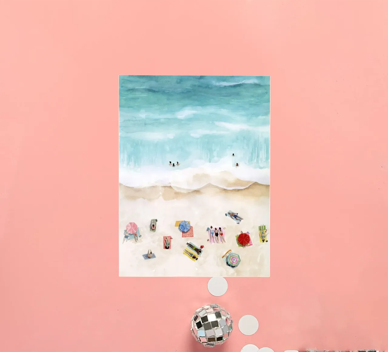 Beach Week I - Grace Popp sticker by medineprint