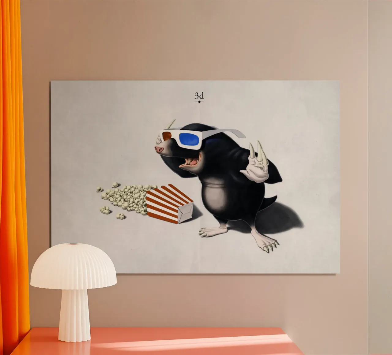 3D (Titled) poster da Rob Art | Illustration