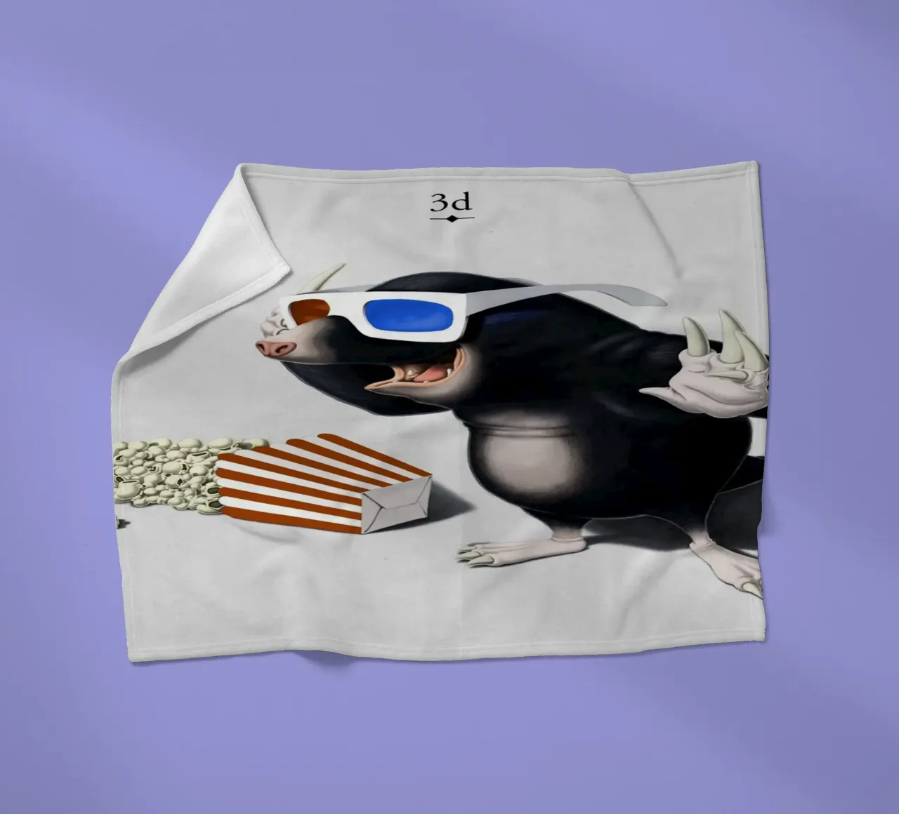 3D (Titled) coperta in pile da Rob Art | Illustration