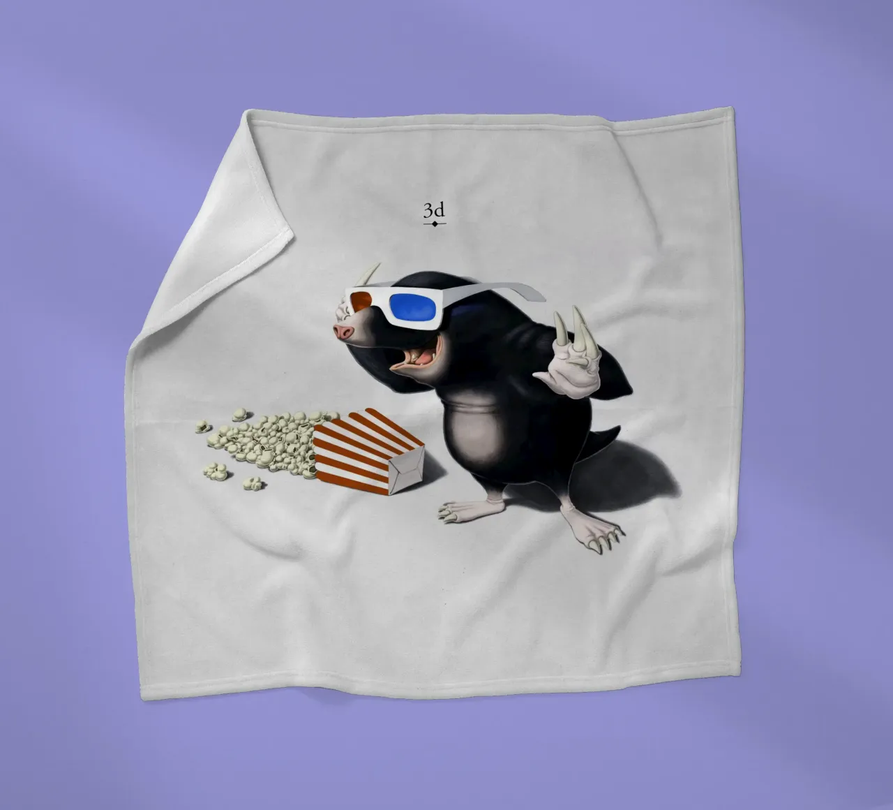 3D (Titled) coperta in pile da Rob Art | Illustration
