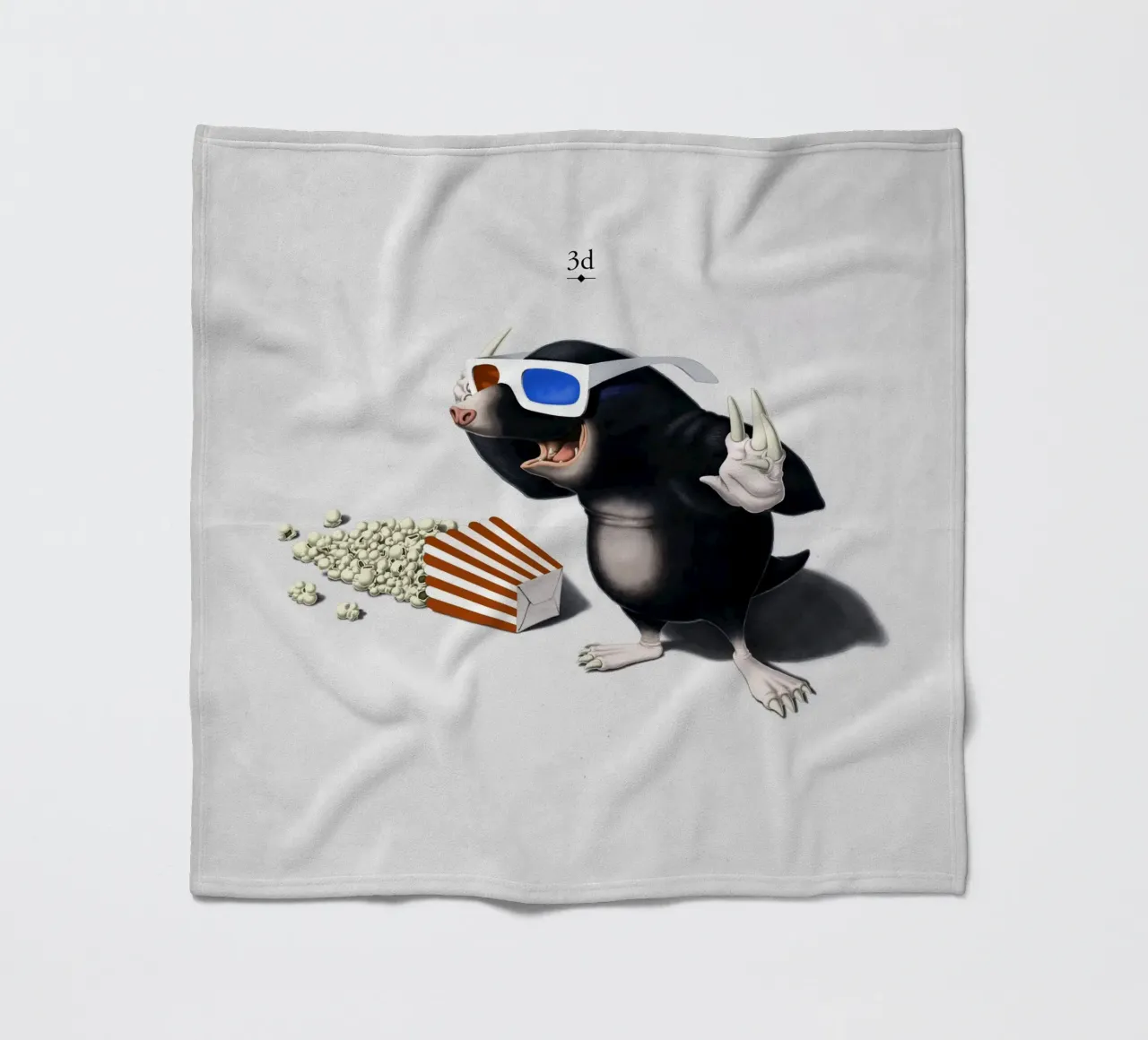 3D (Titled) coperta in pile da Rob Art | Illustration