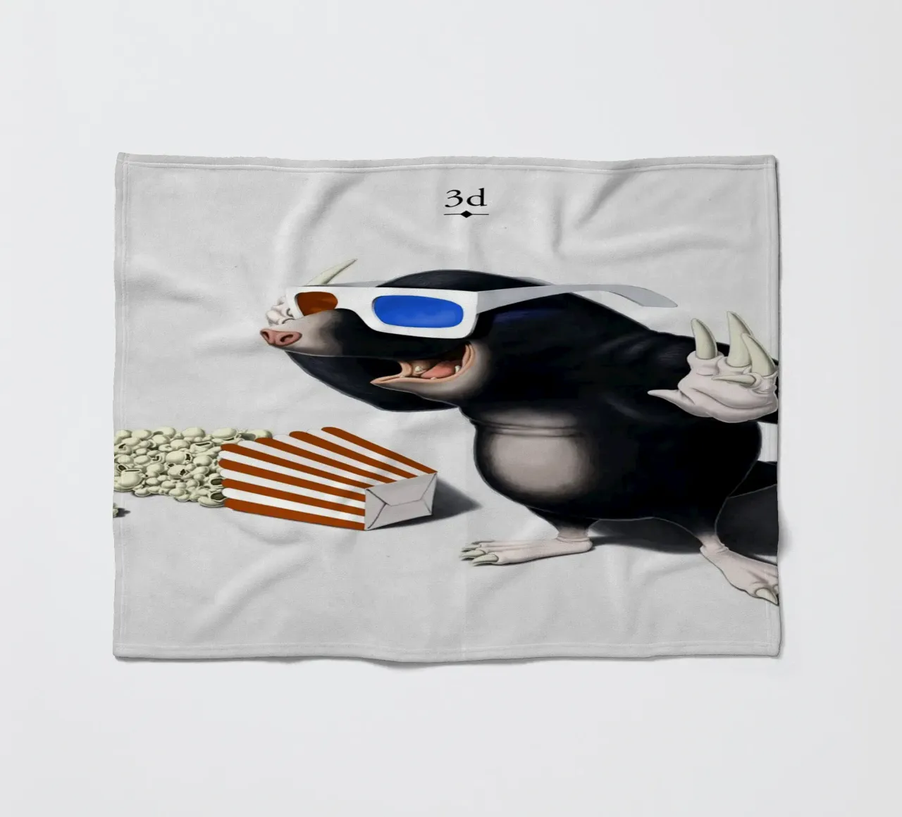 3D (Titled) coperta in pile da Rob Art | Illustration