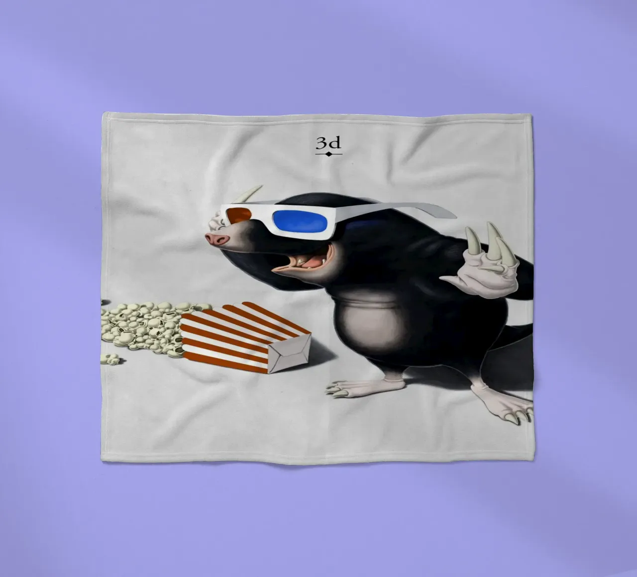 3D (Titled) coperta in pile da Rob Art | Illustration