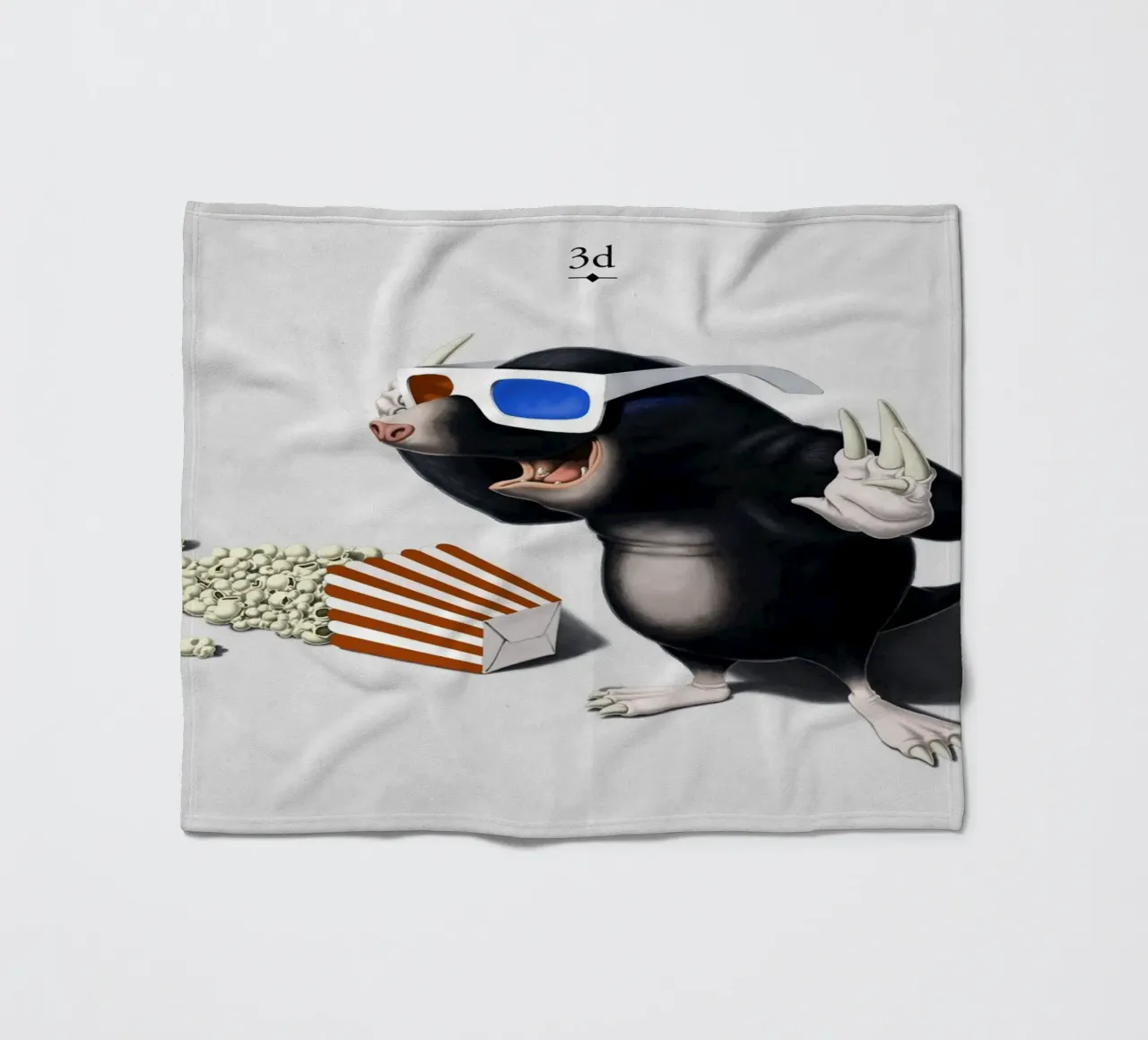 3D (Titled) coperta in pile da Rob Art | Illustration