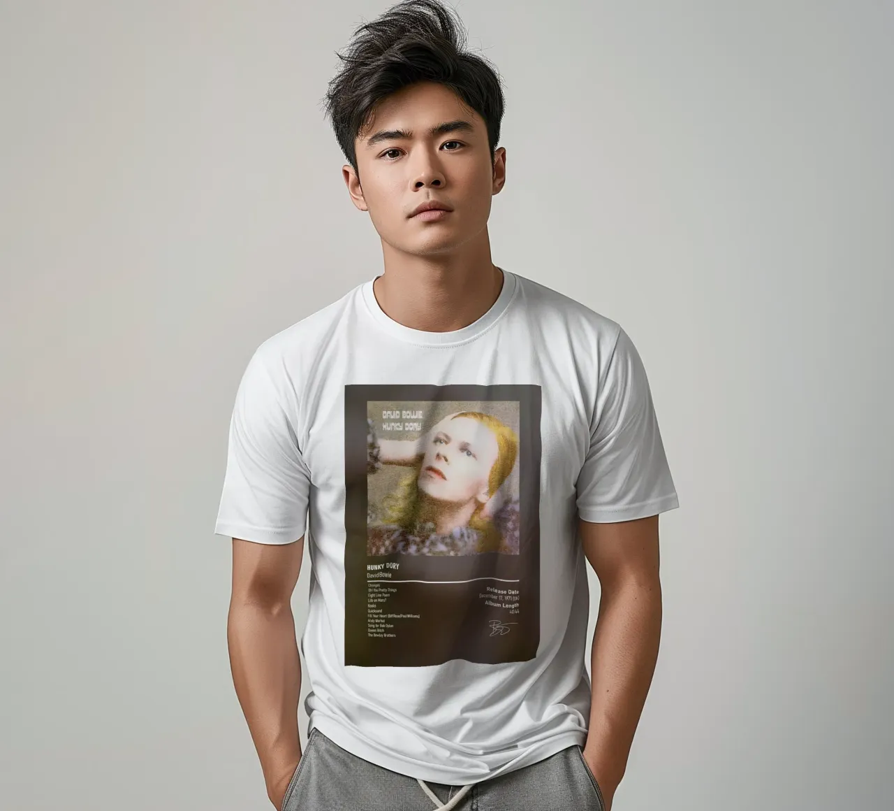Hunky Dory By David Bowie t-shirt da DGUnder