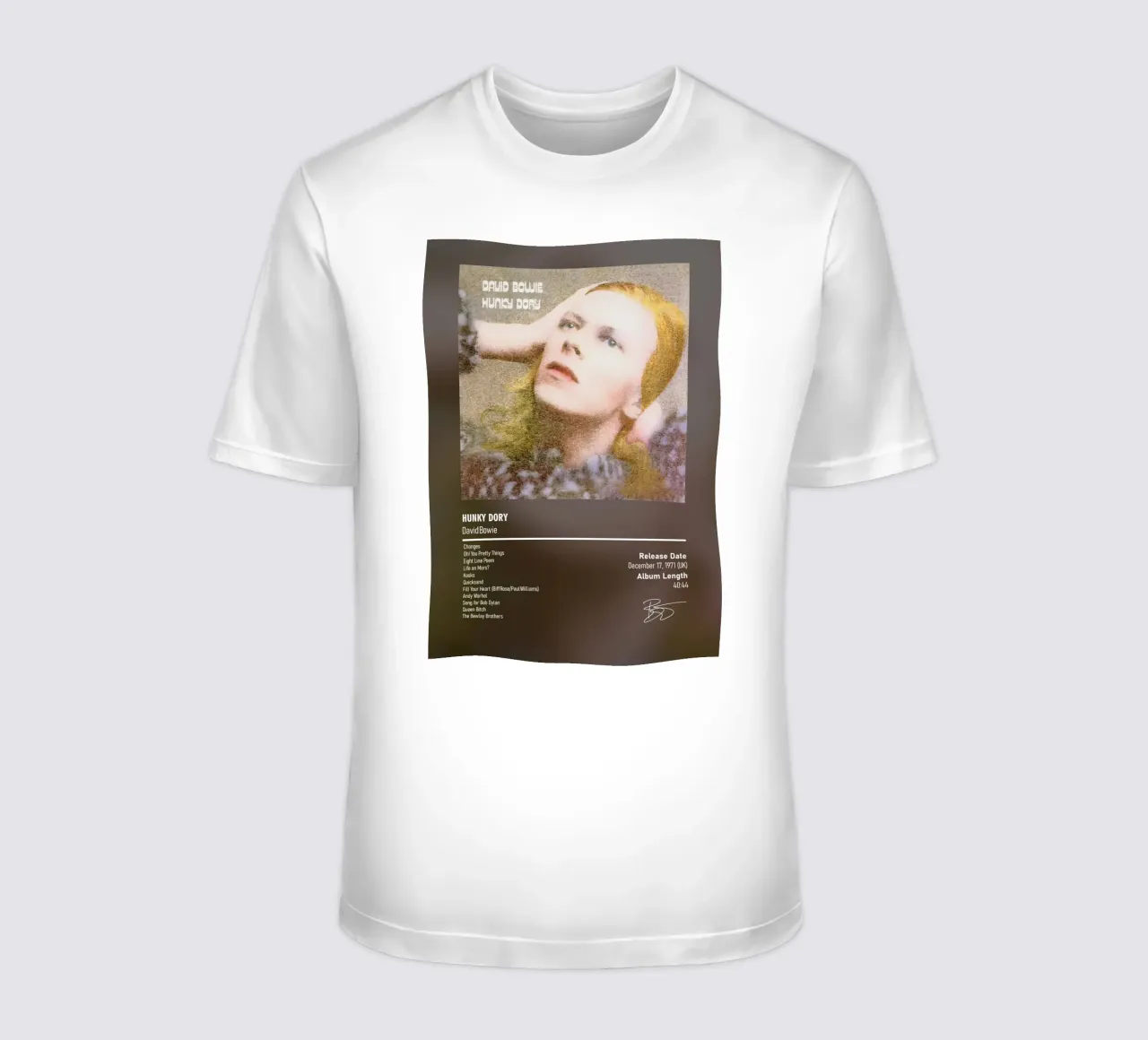 Hunky Dory By David Bowie t-shirt da DGUnder