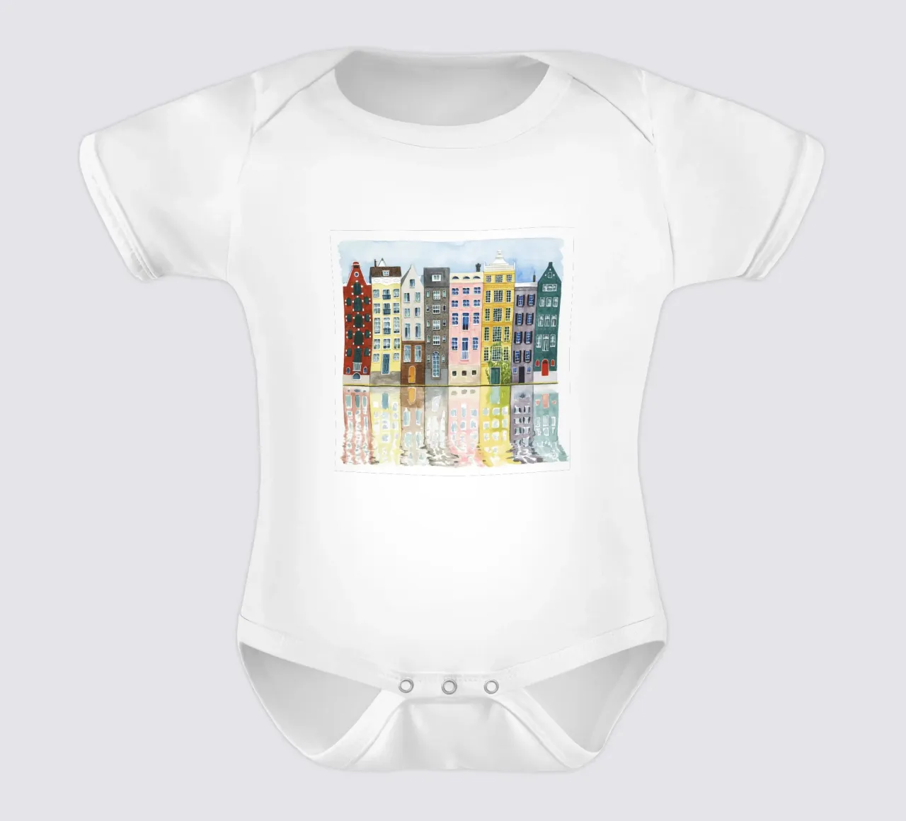 Quartiere II - Grace Popp body neonato maniche corte da medineprint