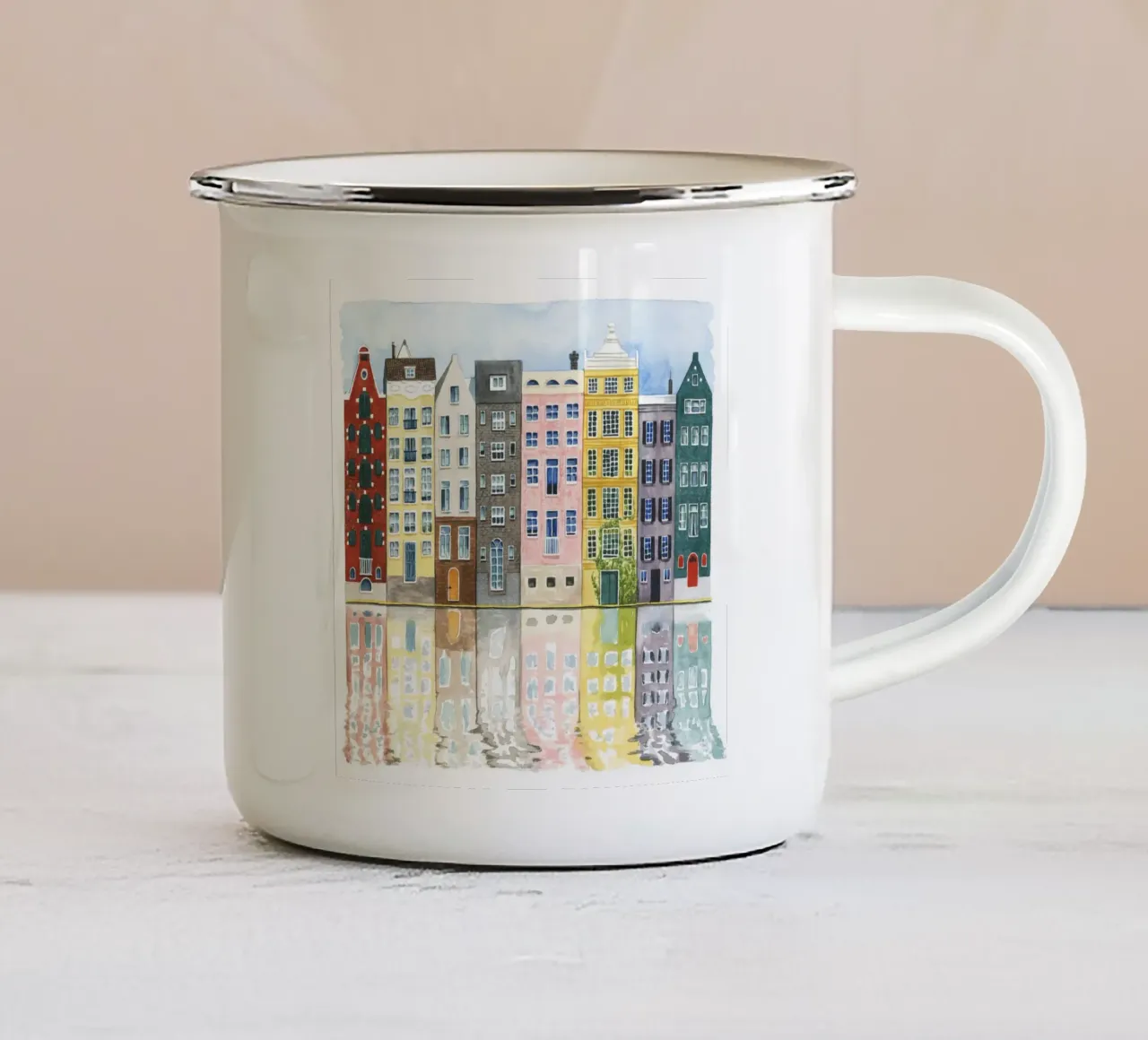 Quartiere II - Grace Popp tazza in smalto da medineprint