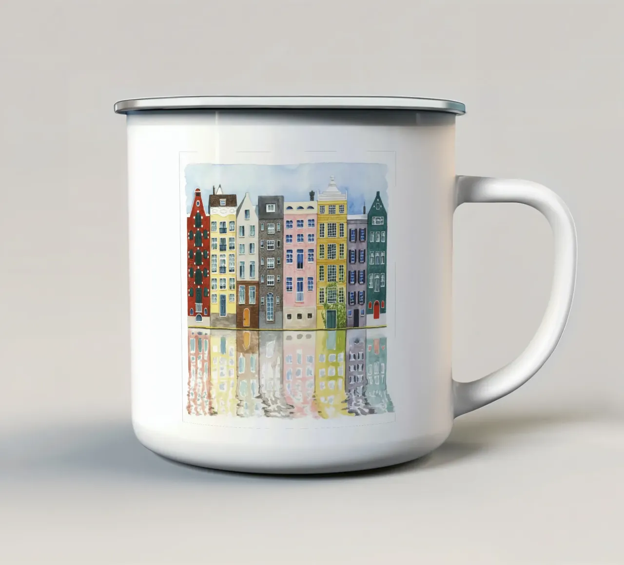 Quartiere II - Grace Popp tazza in smalto da medineprint