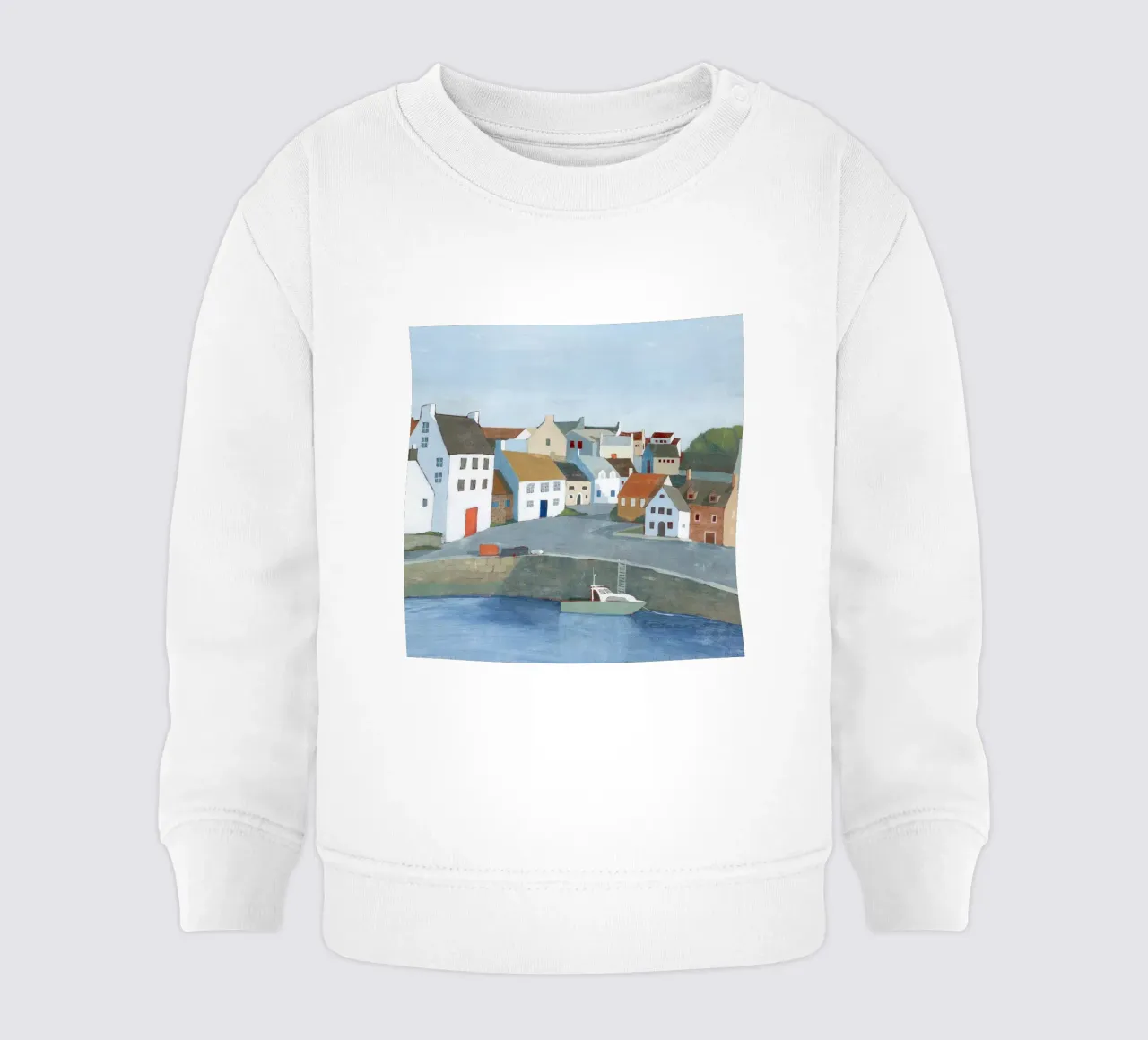 Vecchia città di mare I - Grace Popp felpa neonato da medineprint