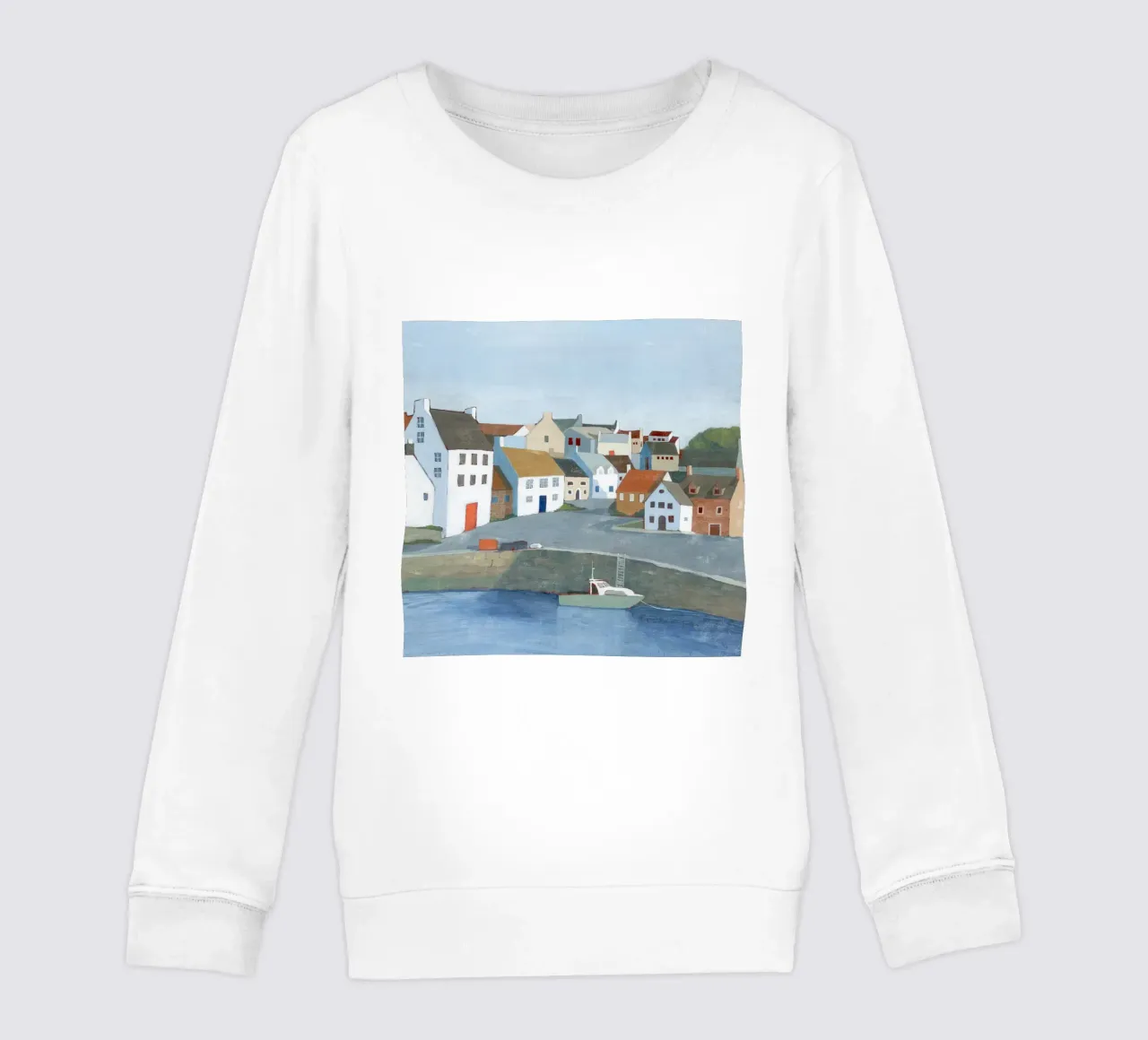 Vecchia città di mare I - Grace Popp felpa bambino da medineprint