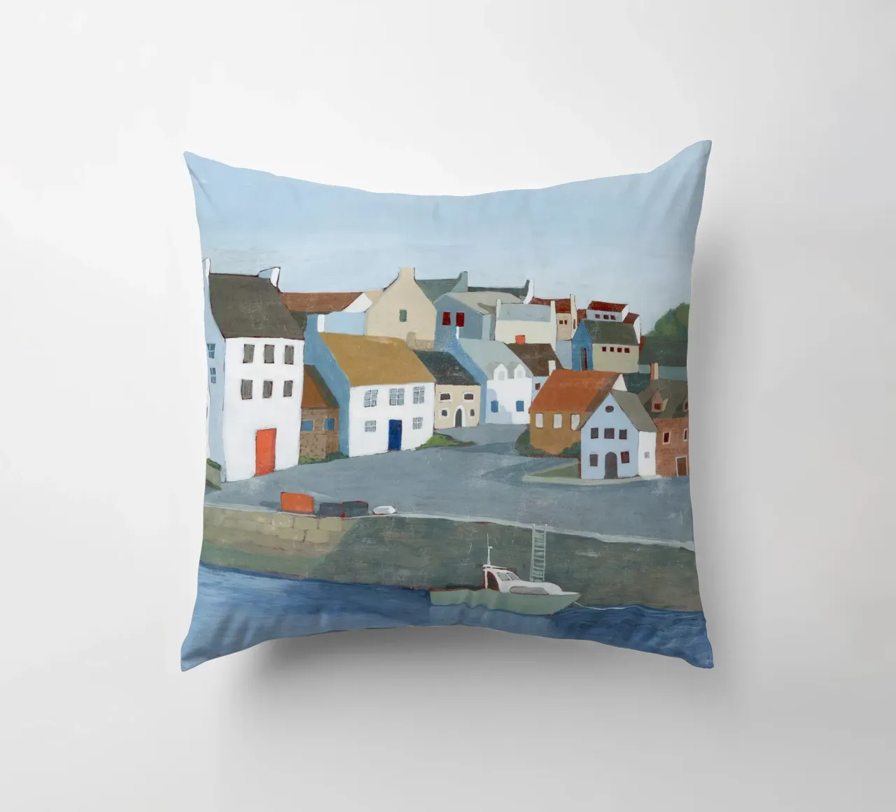 Vecchia città di mare I - Grace Popp cuscino da medineprint