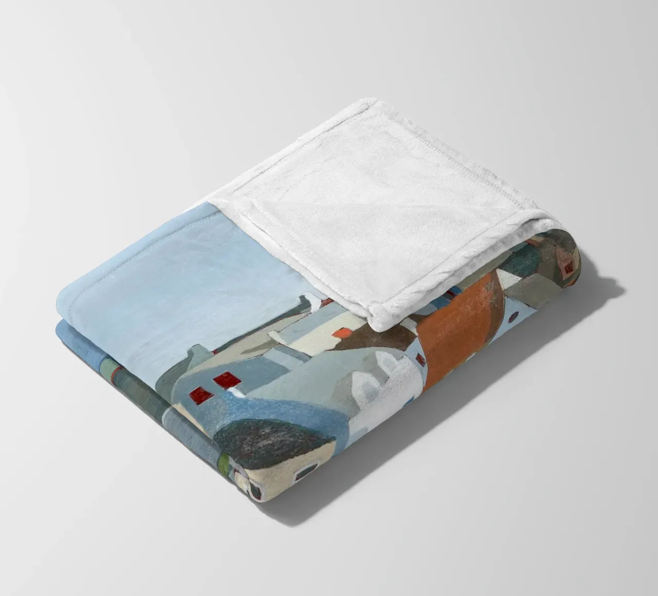 Vecchia città di mare I - Grace Popp coperta in pile da medineprint