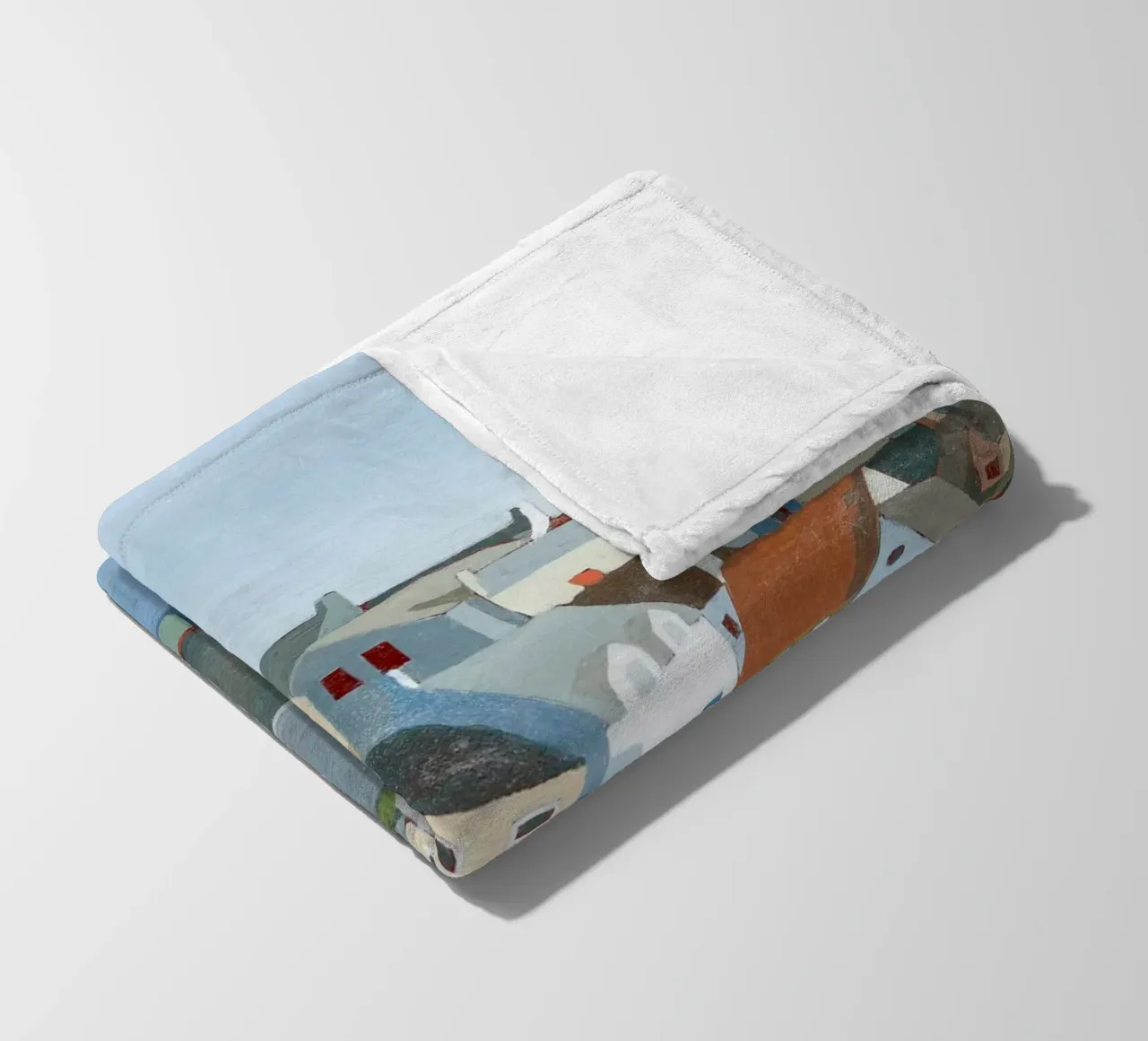 Vecchia città di mare I - Grace Popp coperta in pile da medineprint