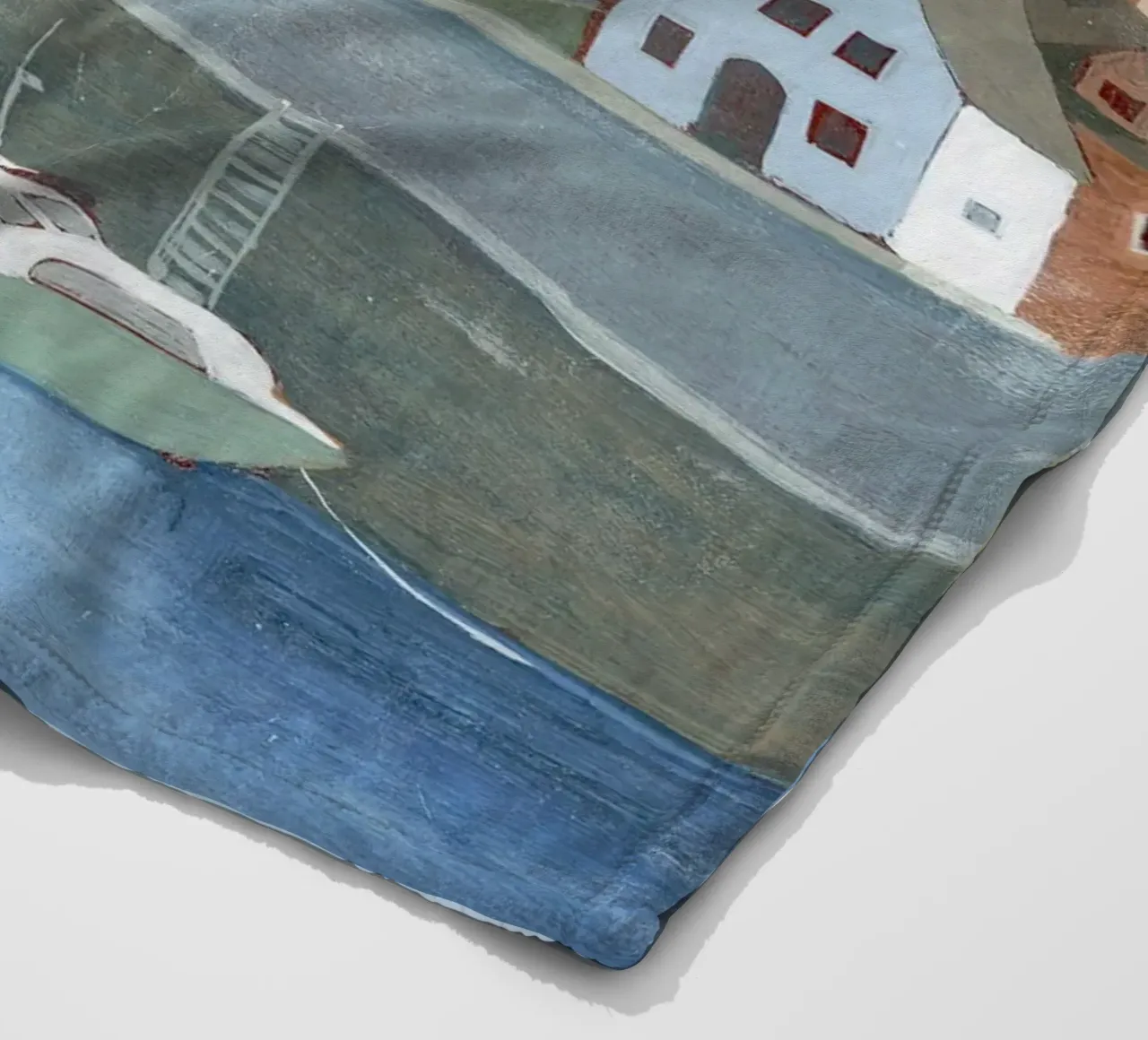 Vecchia città di mare I - Grace Popp coperta in pile da medineprint