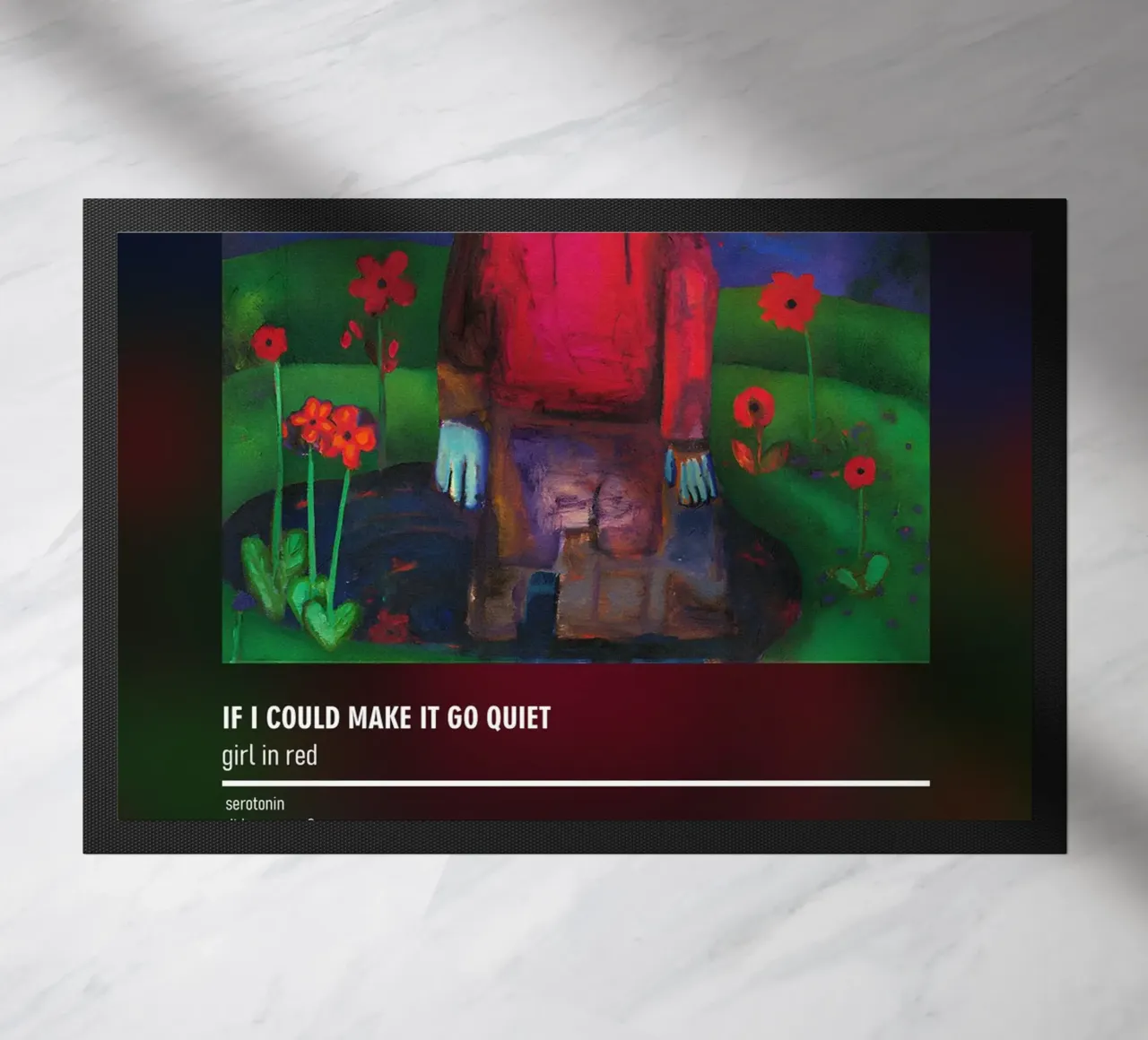 if i could make it go quiet (2021) by girl in red Fußmatte von DGUnder