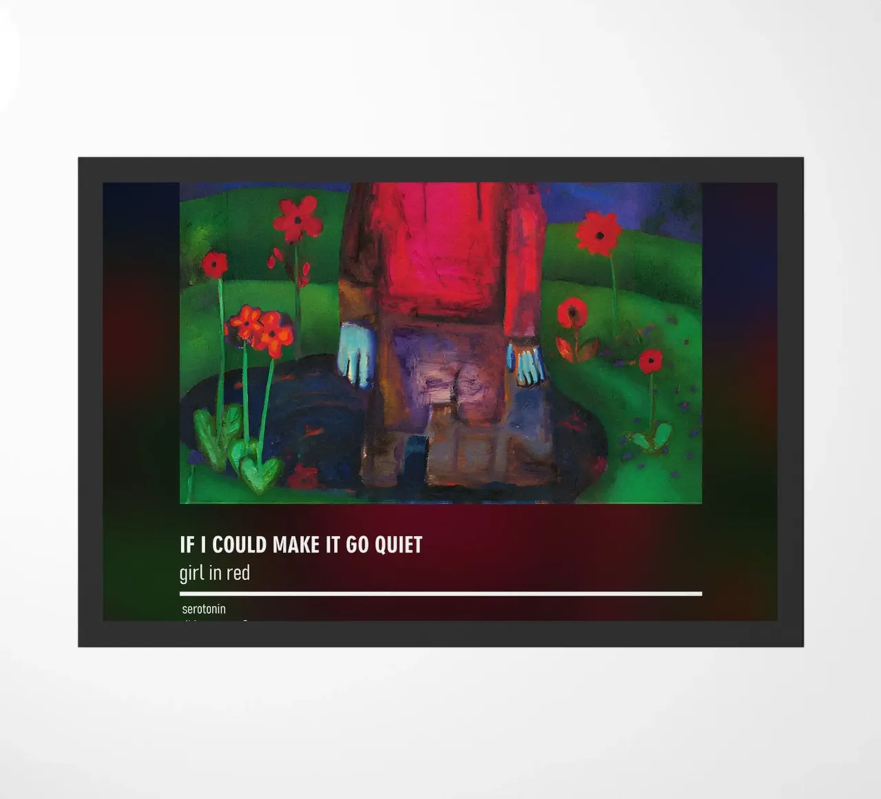 if i could make it go quiet (2021) by girl in red Fußmatte von DGUnder