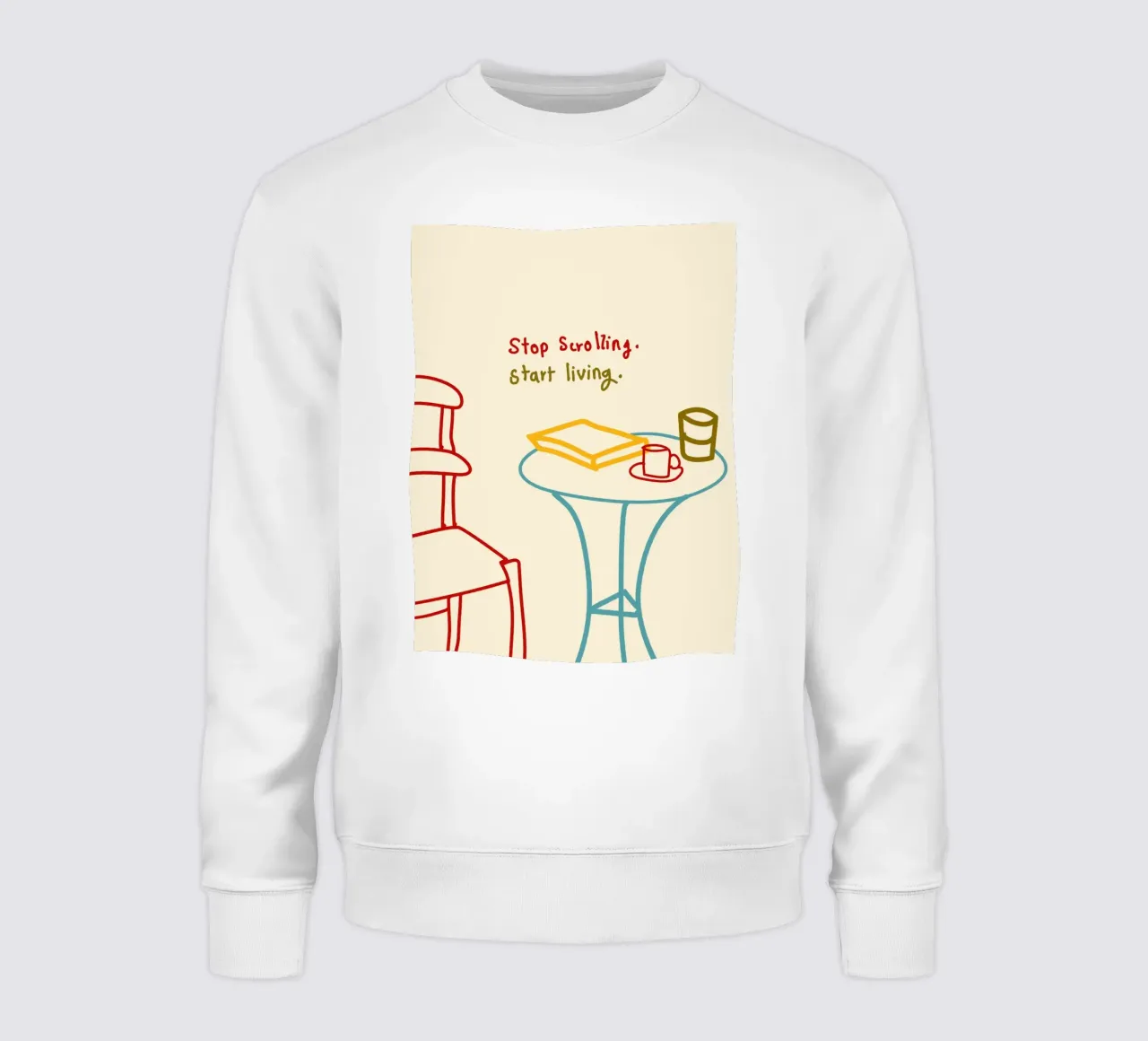 Smettere di scorrere, iniziare a vivere felpa da Kintsugi99