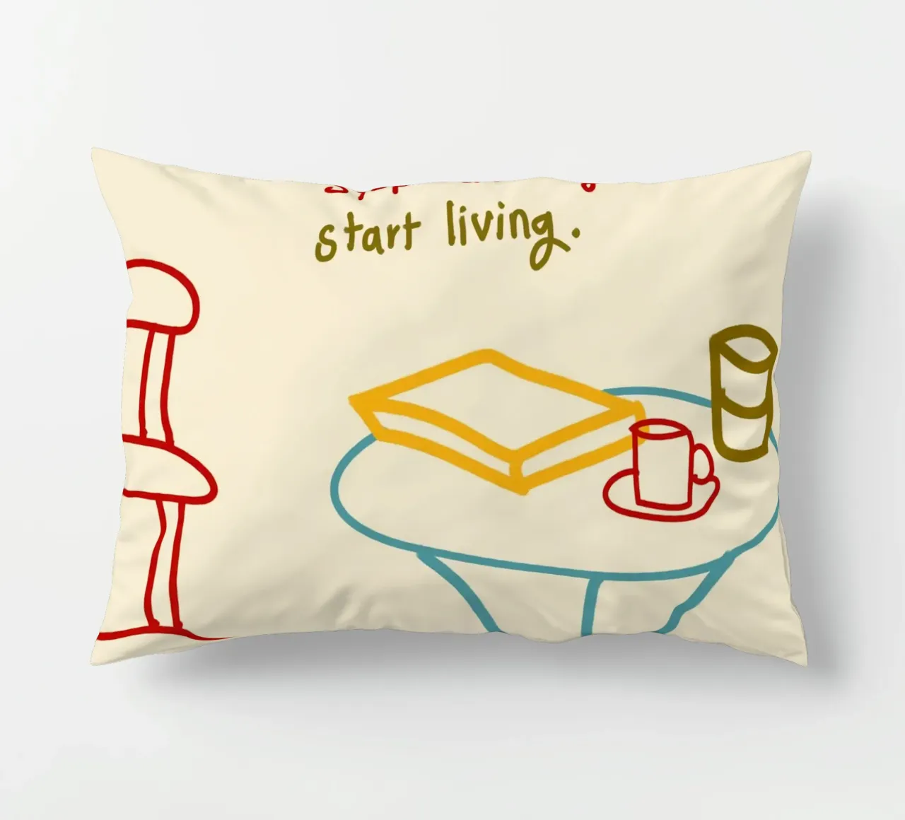 Smettere di scorrere, iniziare a vivere cuscino da Kintsugi99