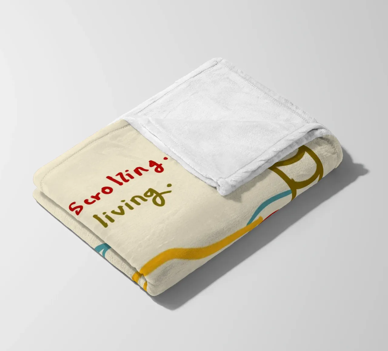 Smettere di scorrere, iniziare a vivere coperta in pile da Kintsugi99