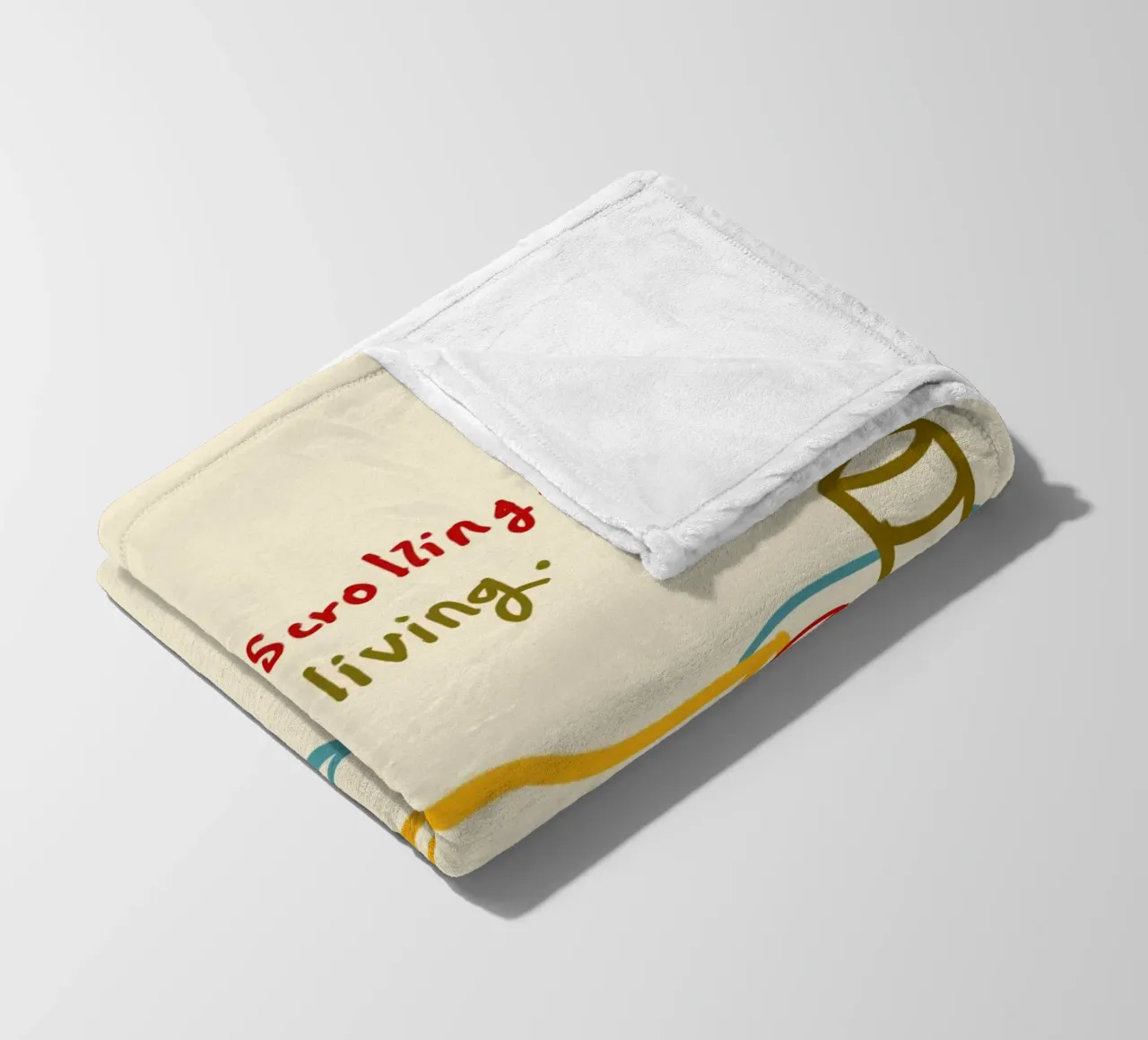 Smettere di scorrere, iniziare a vivere coperta in pile da Kintsugi99