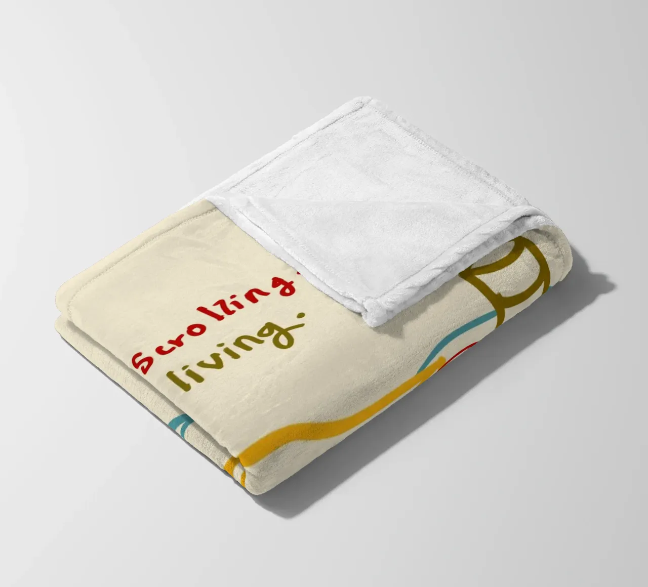 Smettere di scorrere, iniziare a vivere coperta in pile da Kintsugi99